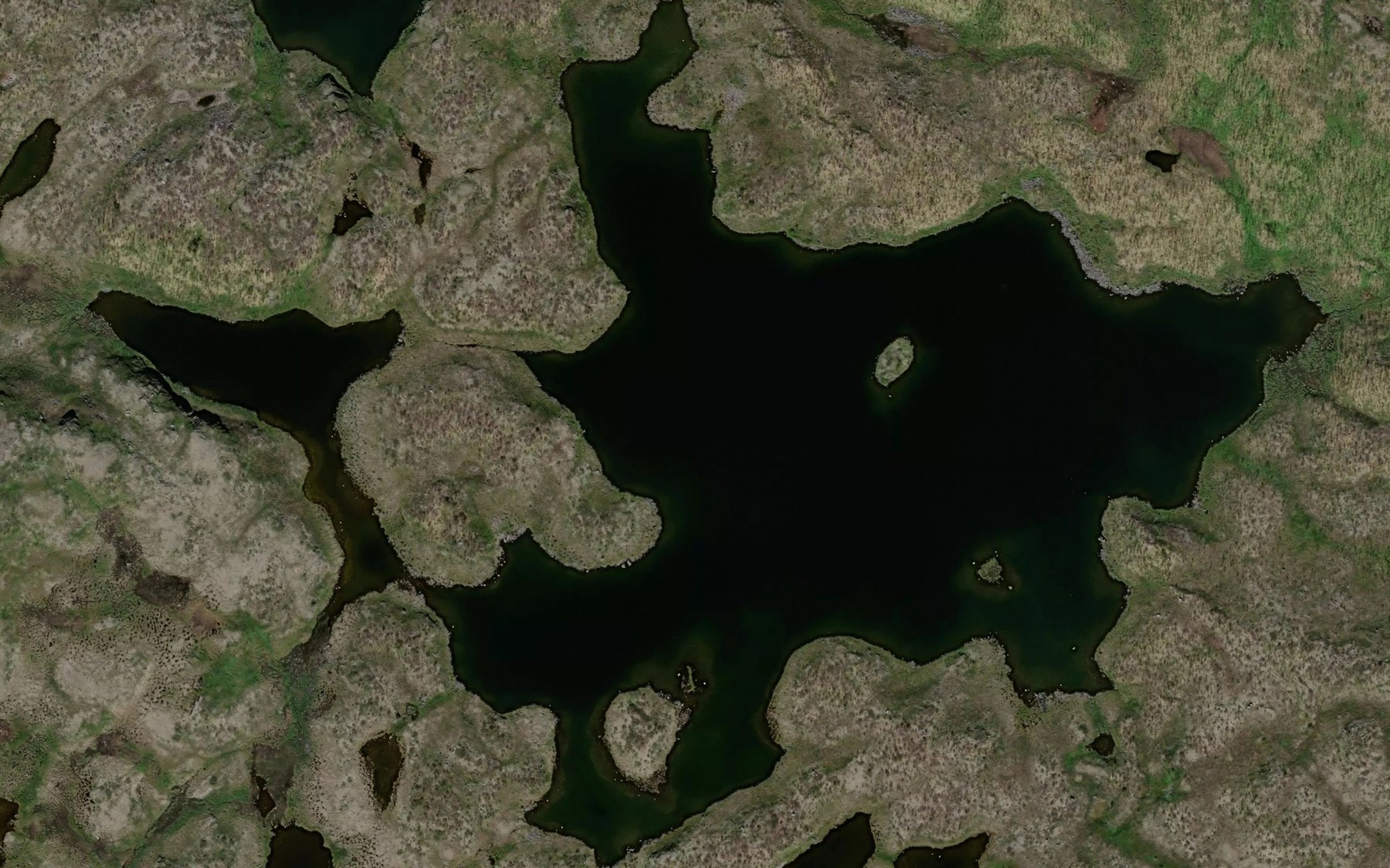 Satellite map of the Ladnjalakjavrit