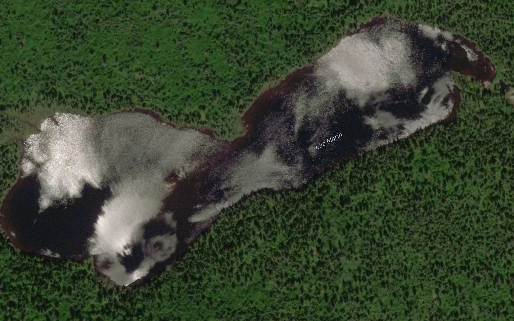 Satellite map of the Lac Morin