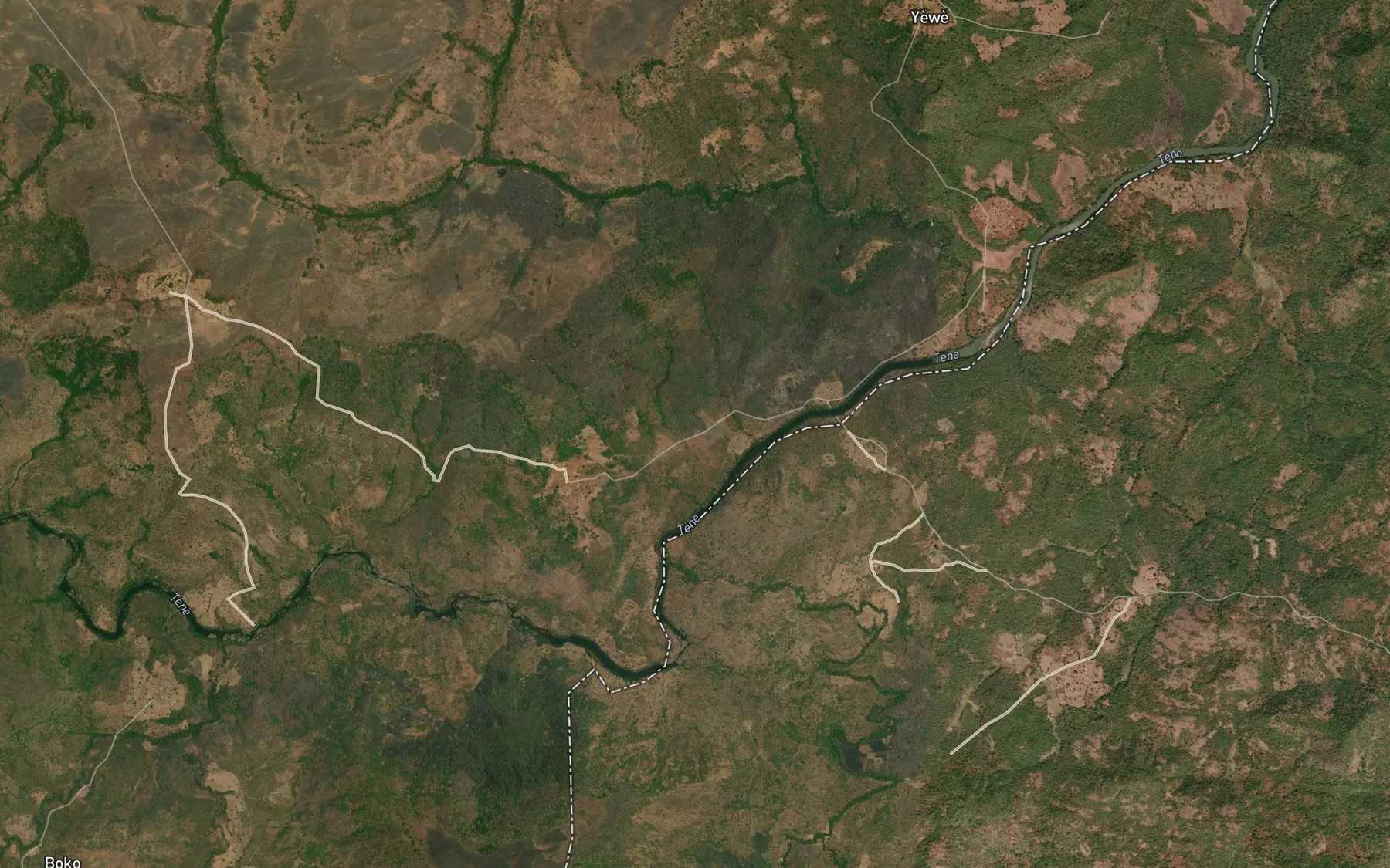 Satellite map of the Kolin