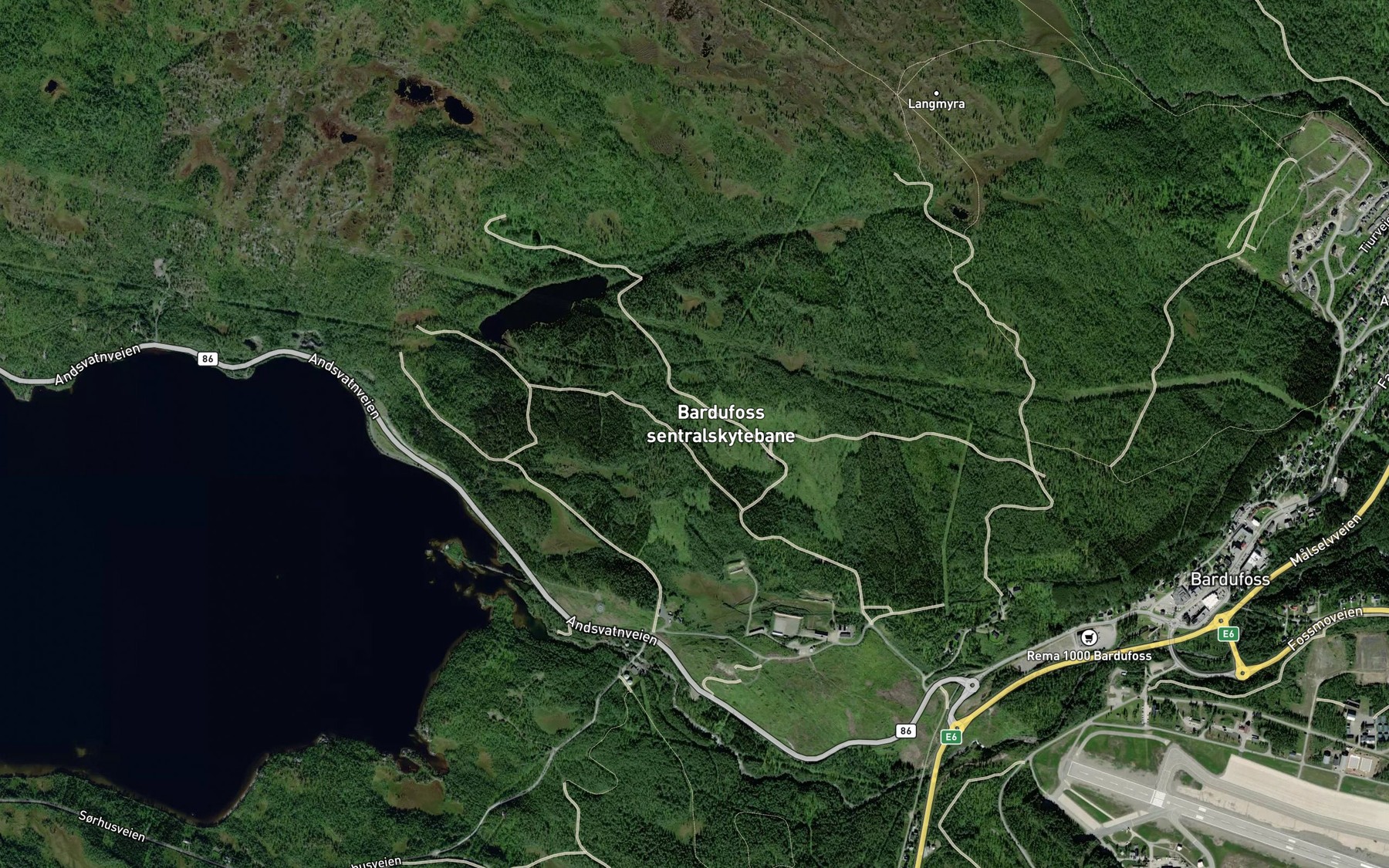 Satellite map of the Fisktjonnbekken
