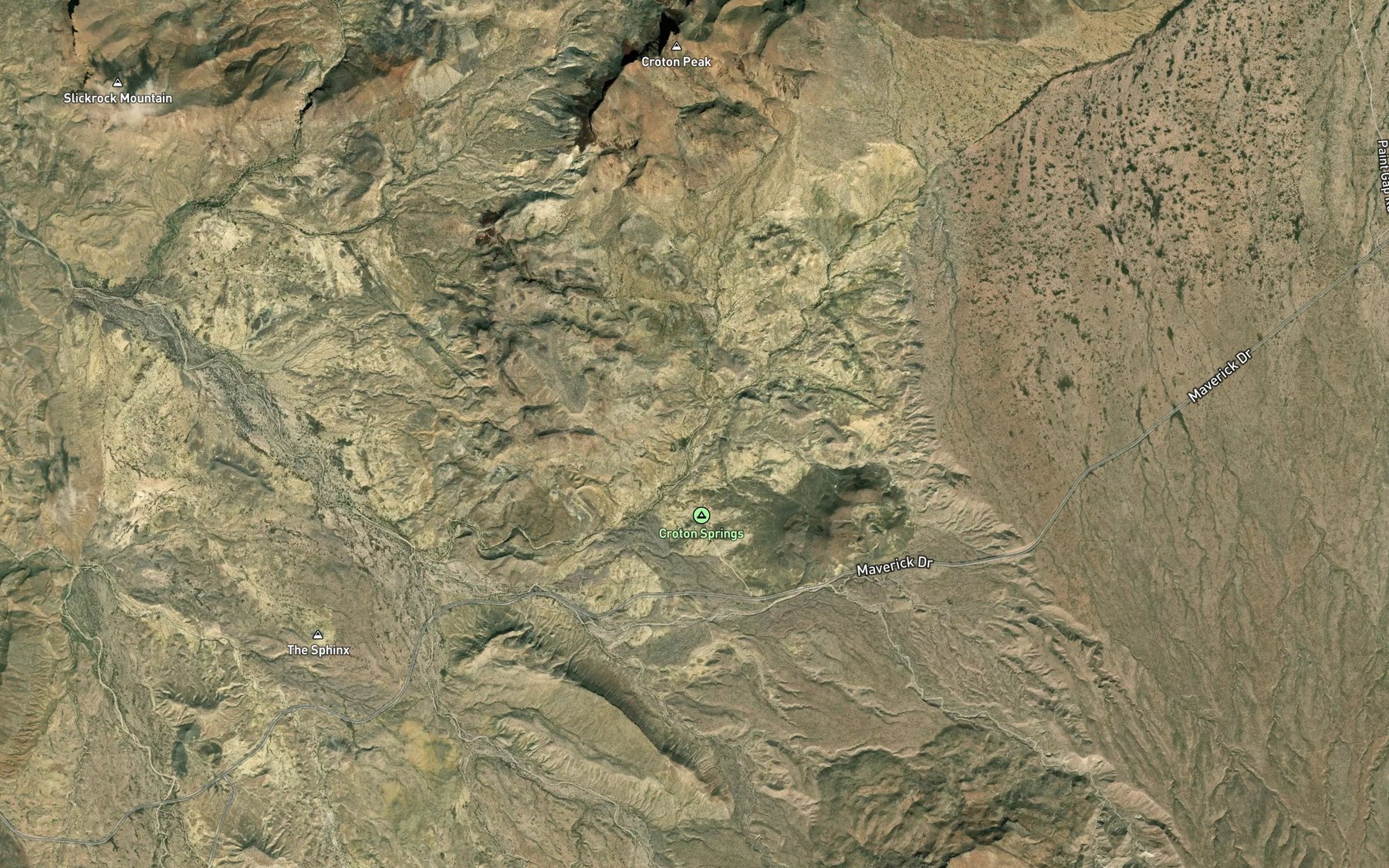 Satellite map of the Croton Spring