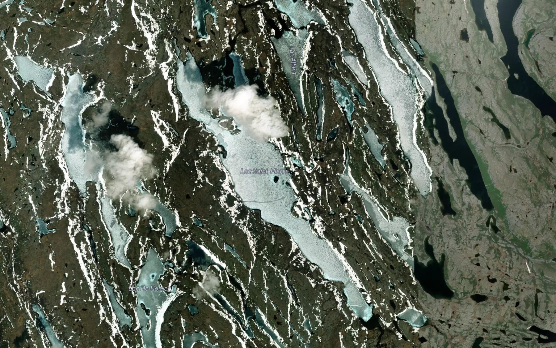 Satellite map of the Lac Saint-Pierre