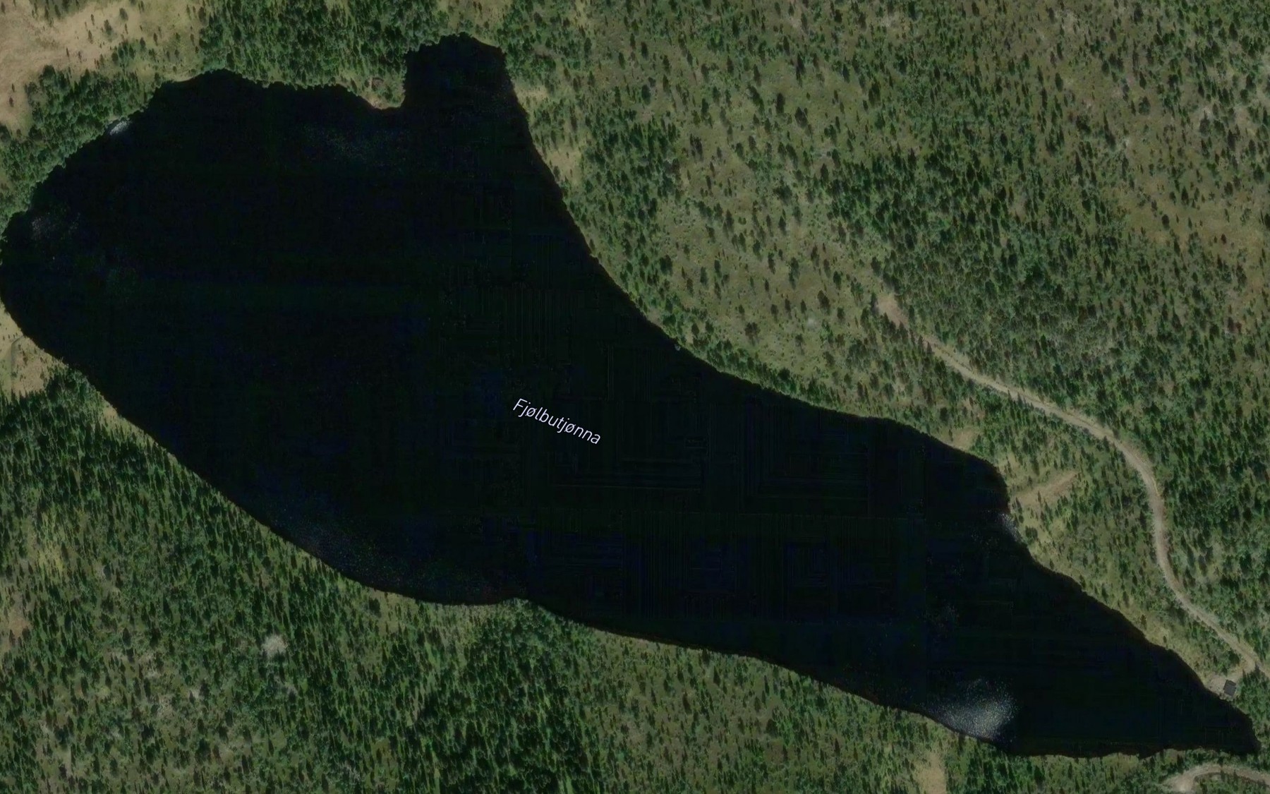 Satellite map of the Fjolbutjonna