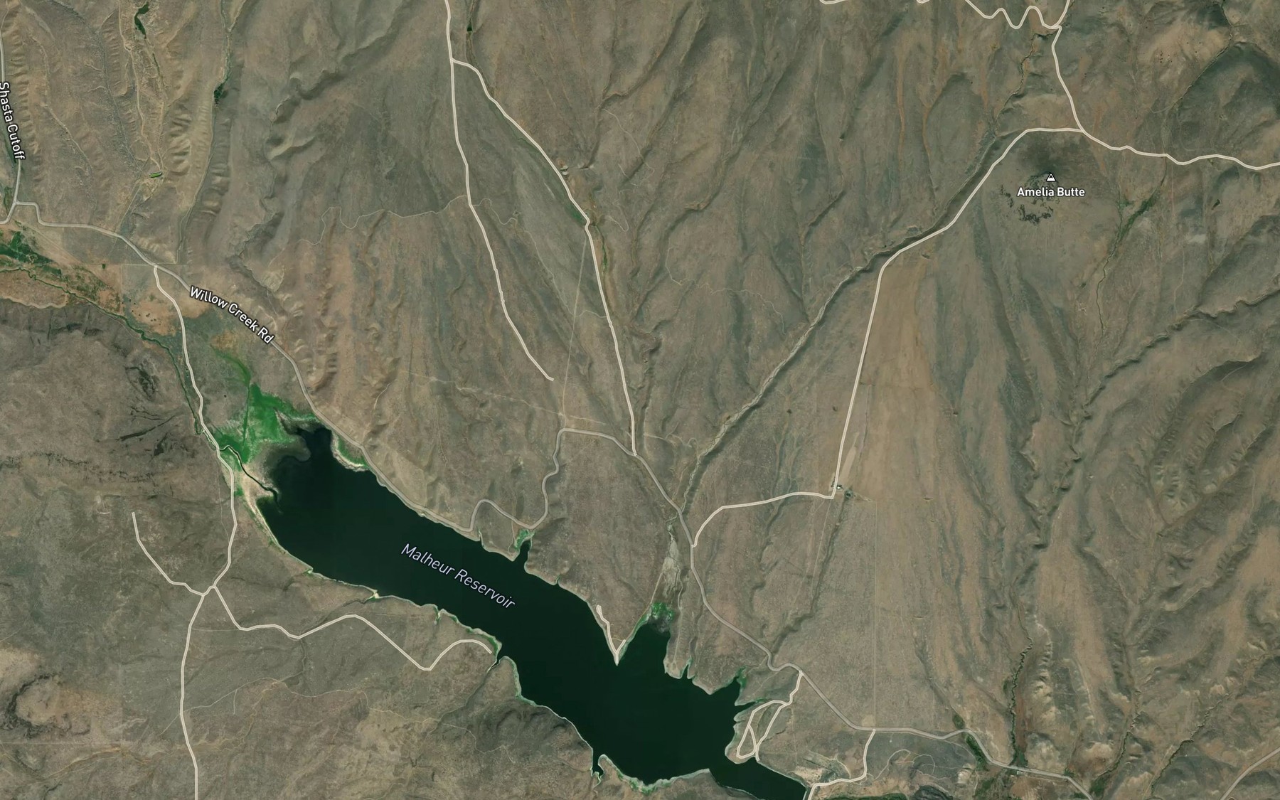 Satellite map of the Marble Creek