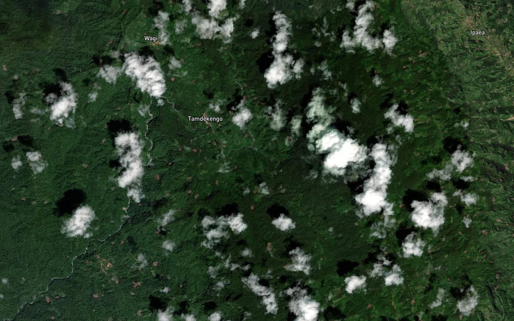 Satellite map of the Abala River