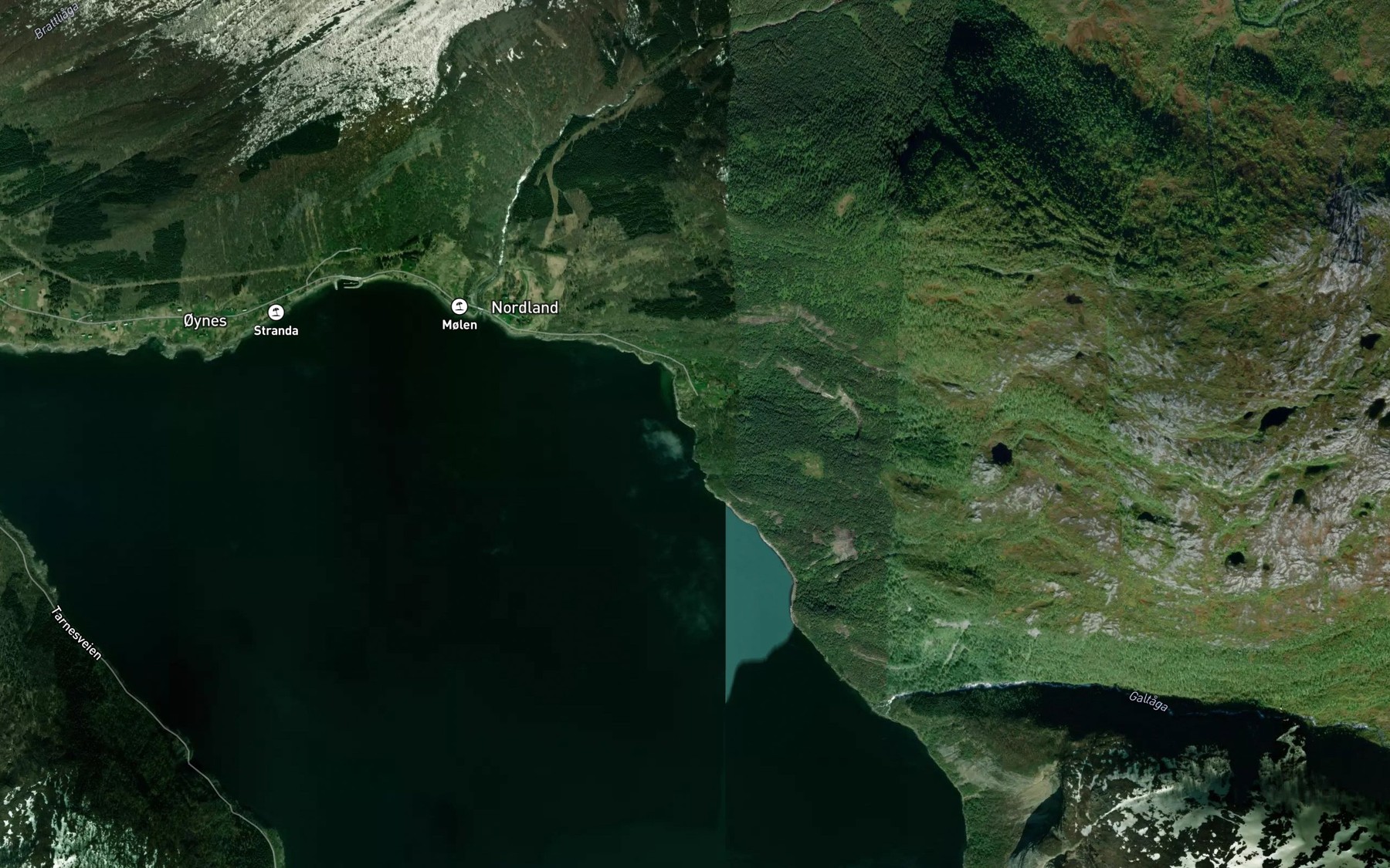 Satellite map of the Bjonnvika