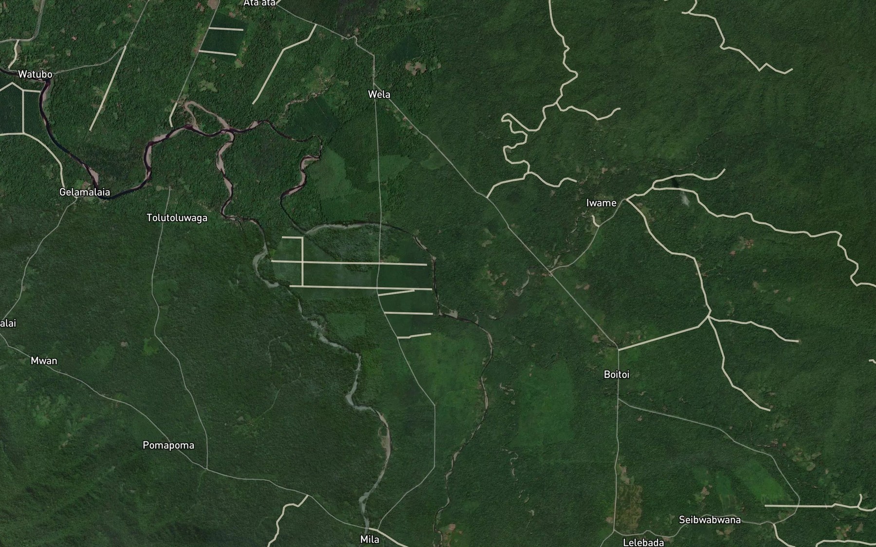 Satellite map of the Sagarai