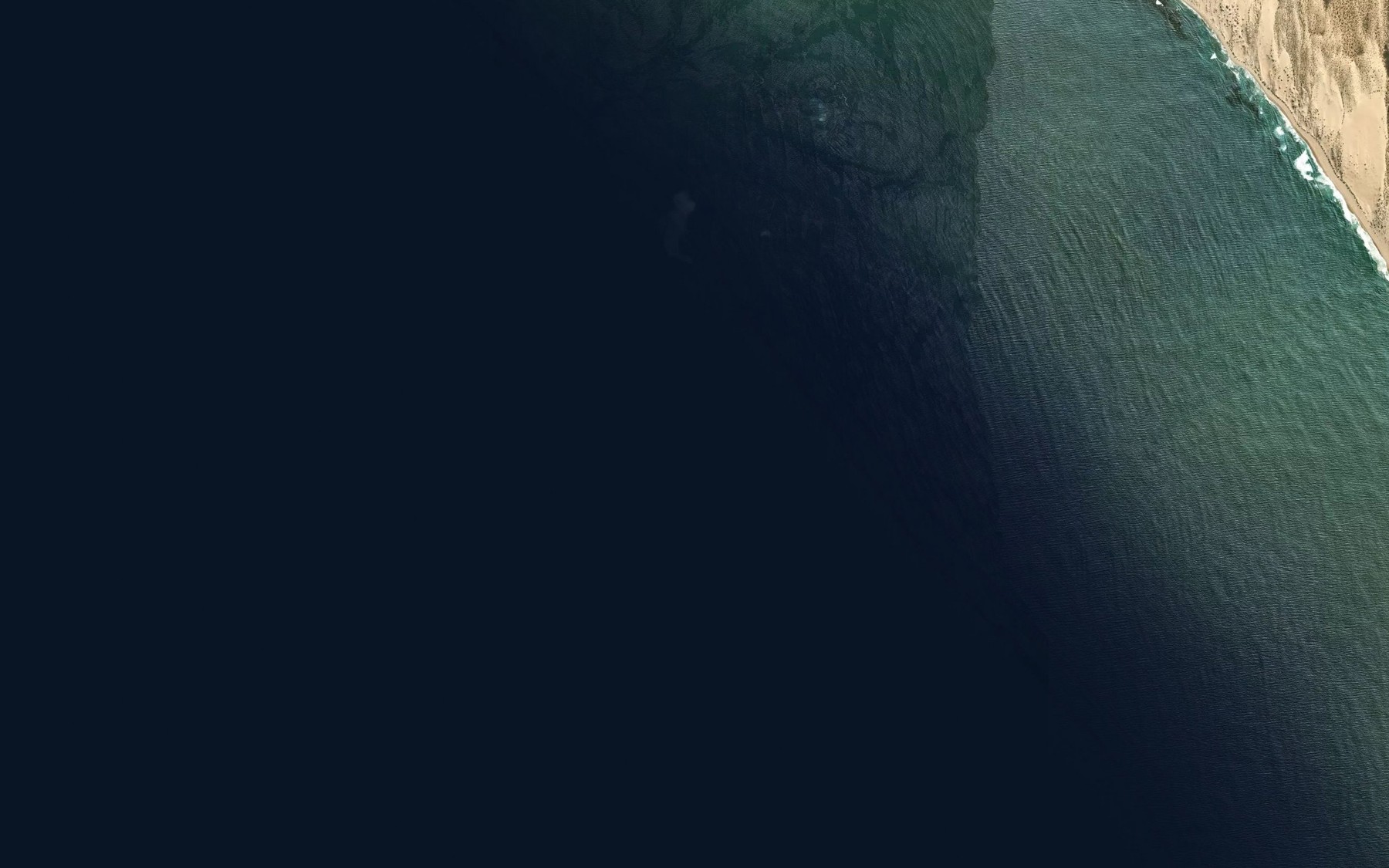Satellite map of the Darwin Reefs