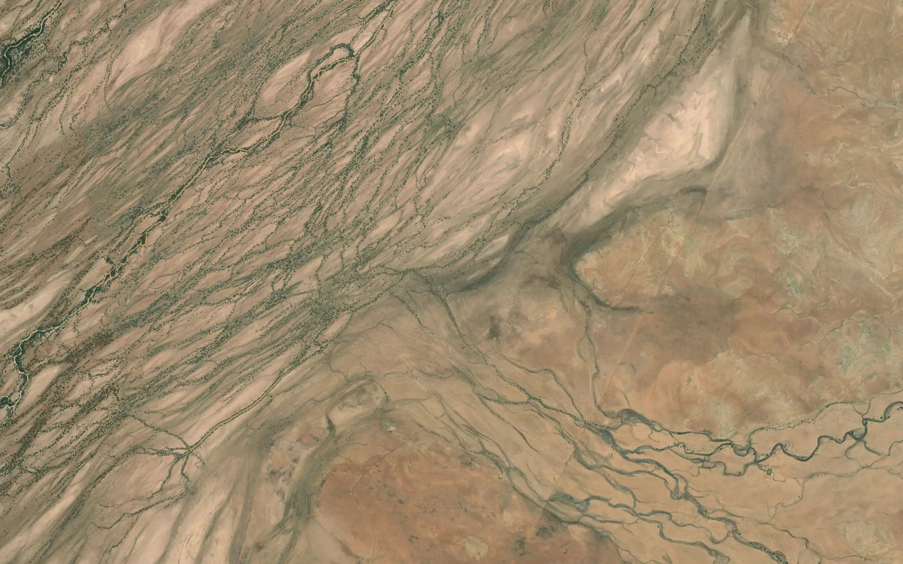 Satellite map of the Davenport Creek