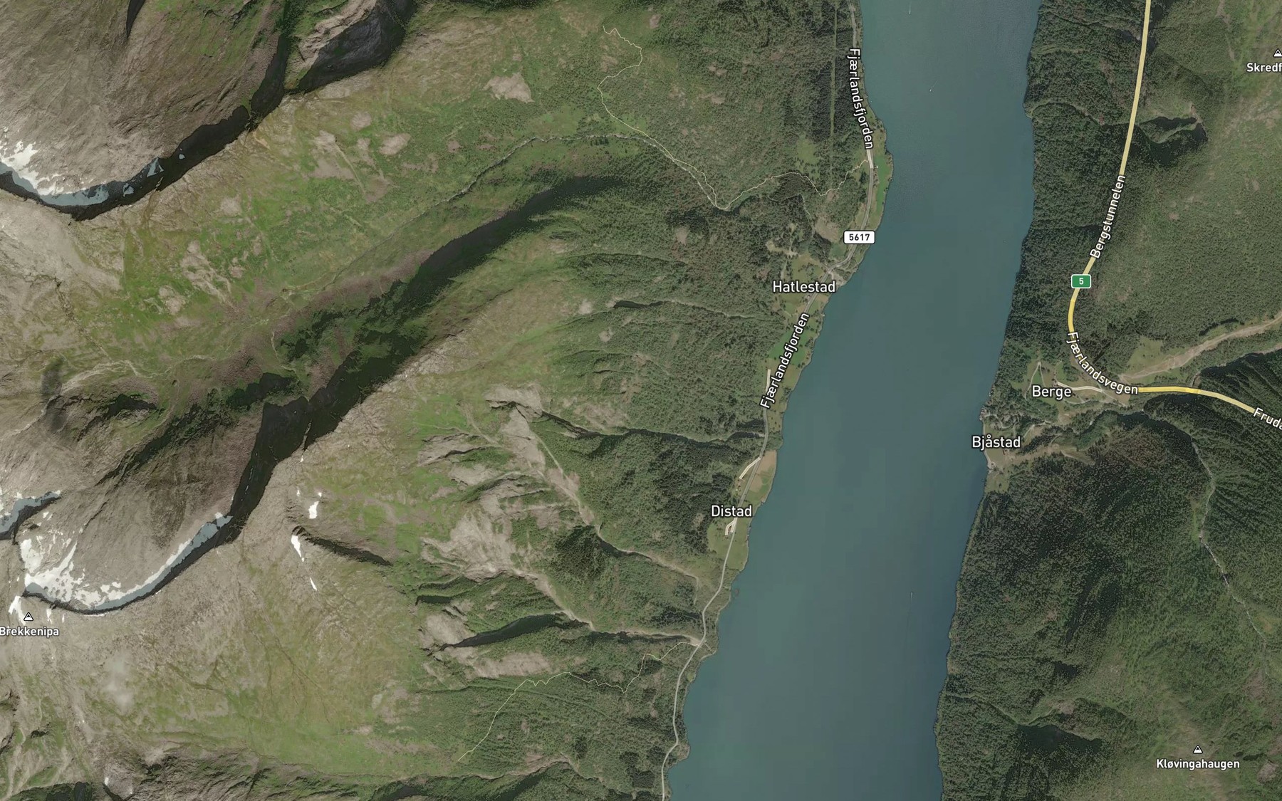 Satellite map of the Merkeskreda