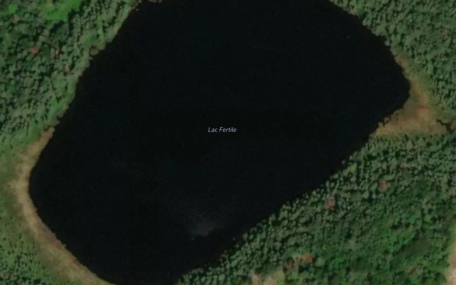 Satellite map of the Lac Fertile