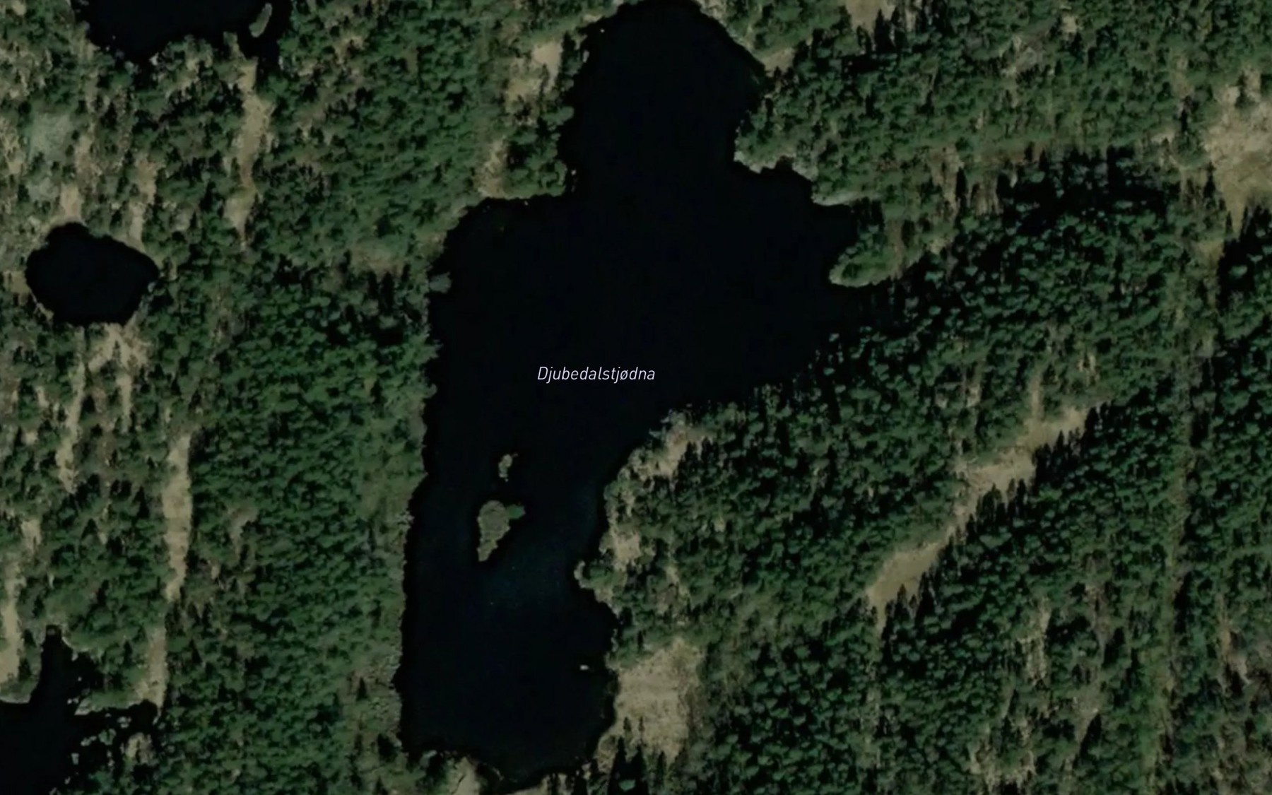 Satellite map of the Djubedalstjodna