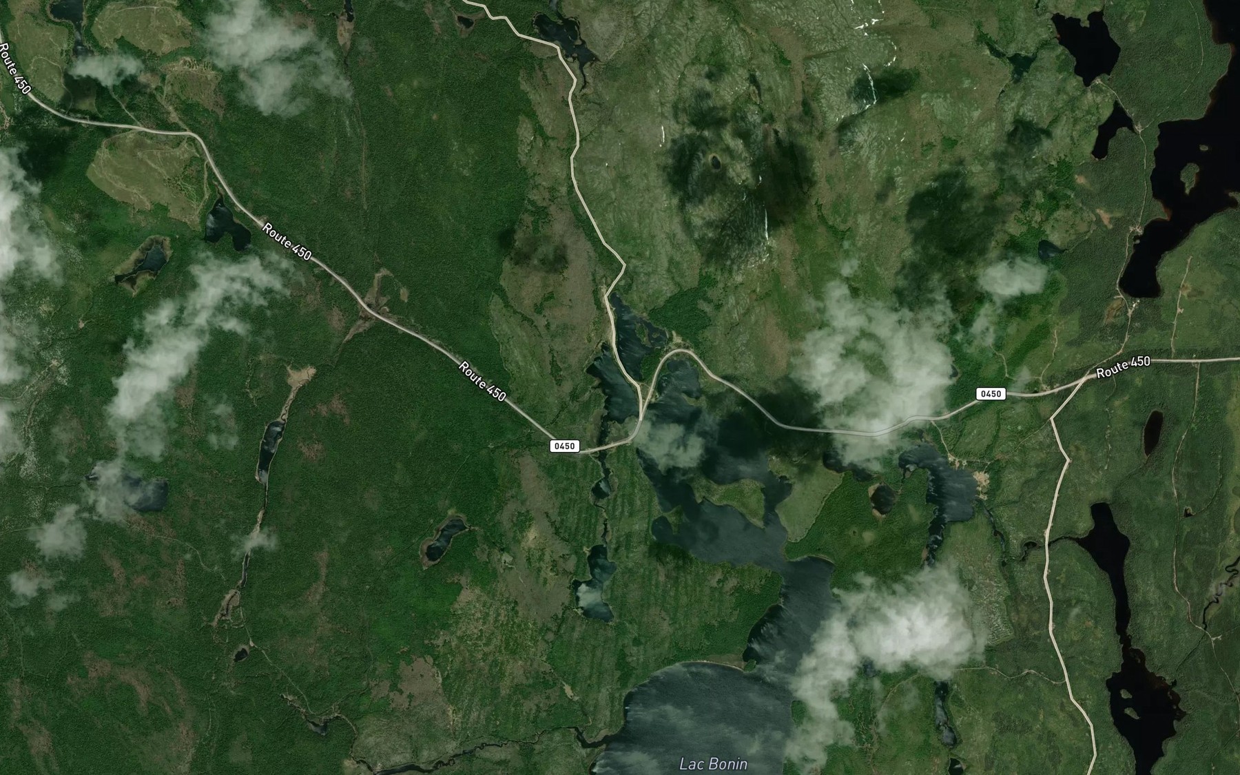 Satellite map of the Lac Titi