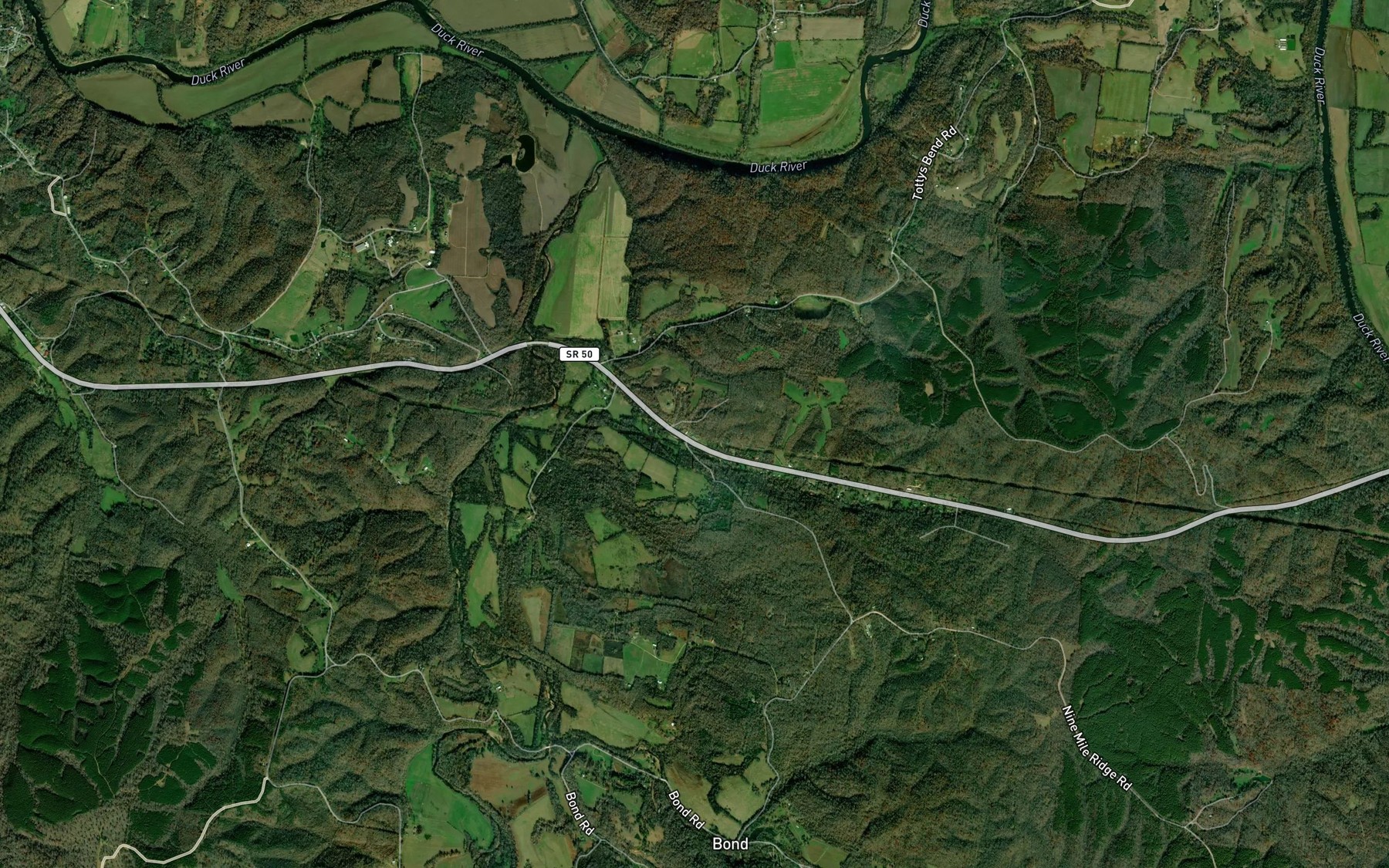 Satellite map of the Fielder Spring