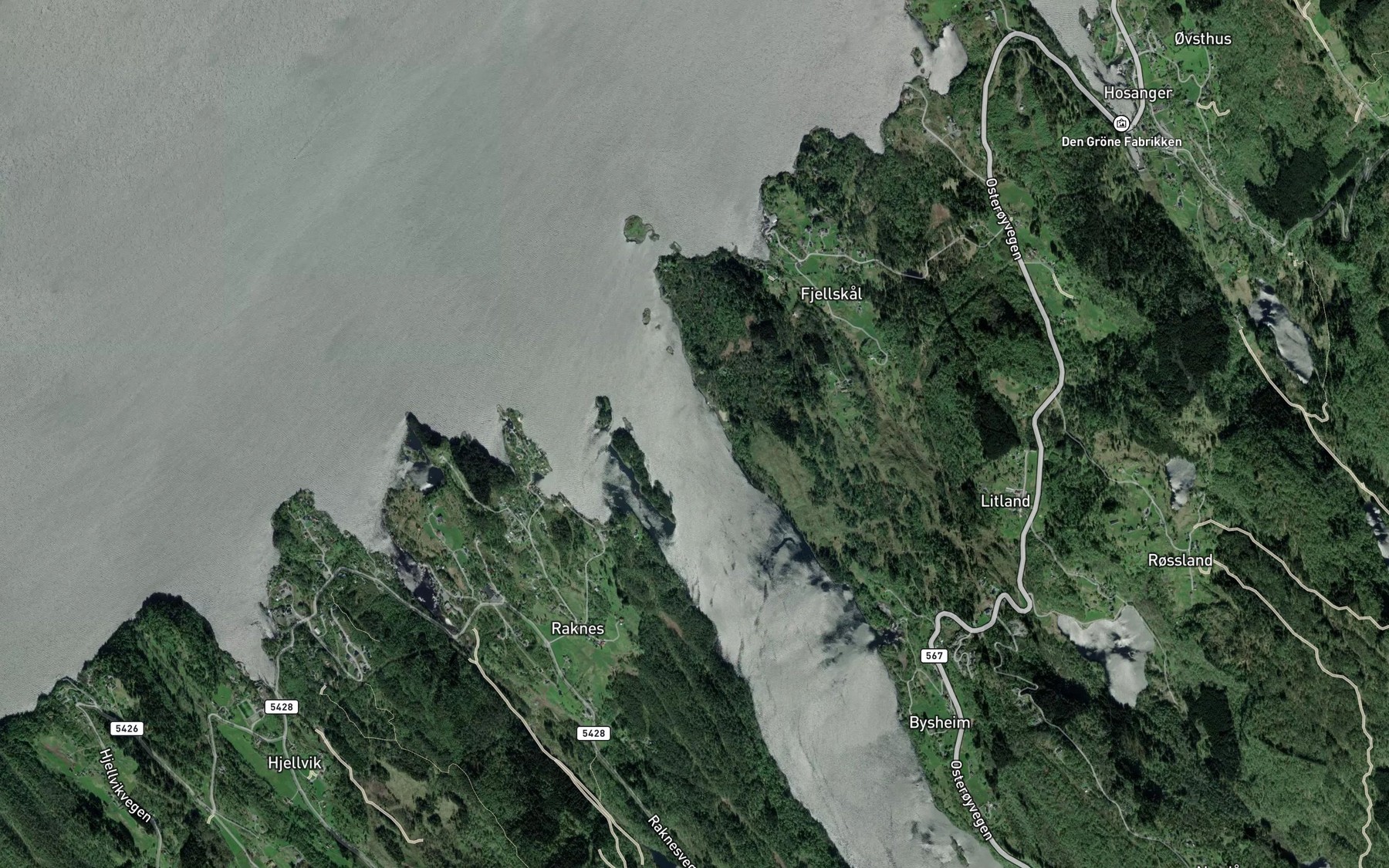 Satellite map of the Gronnvikane