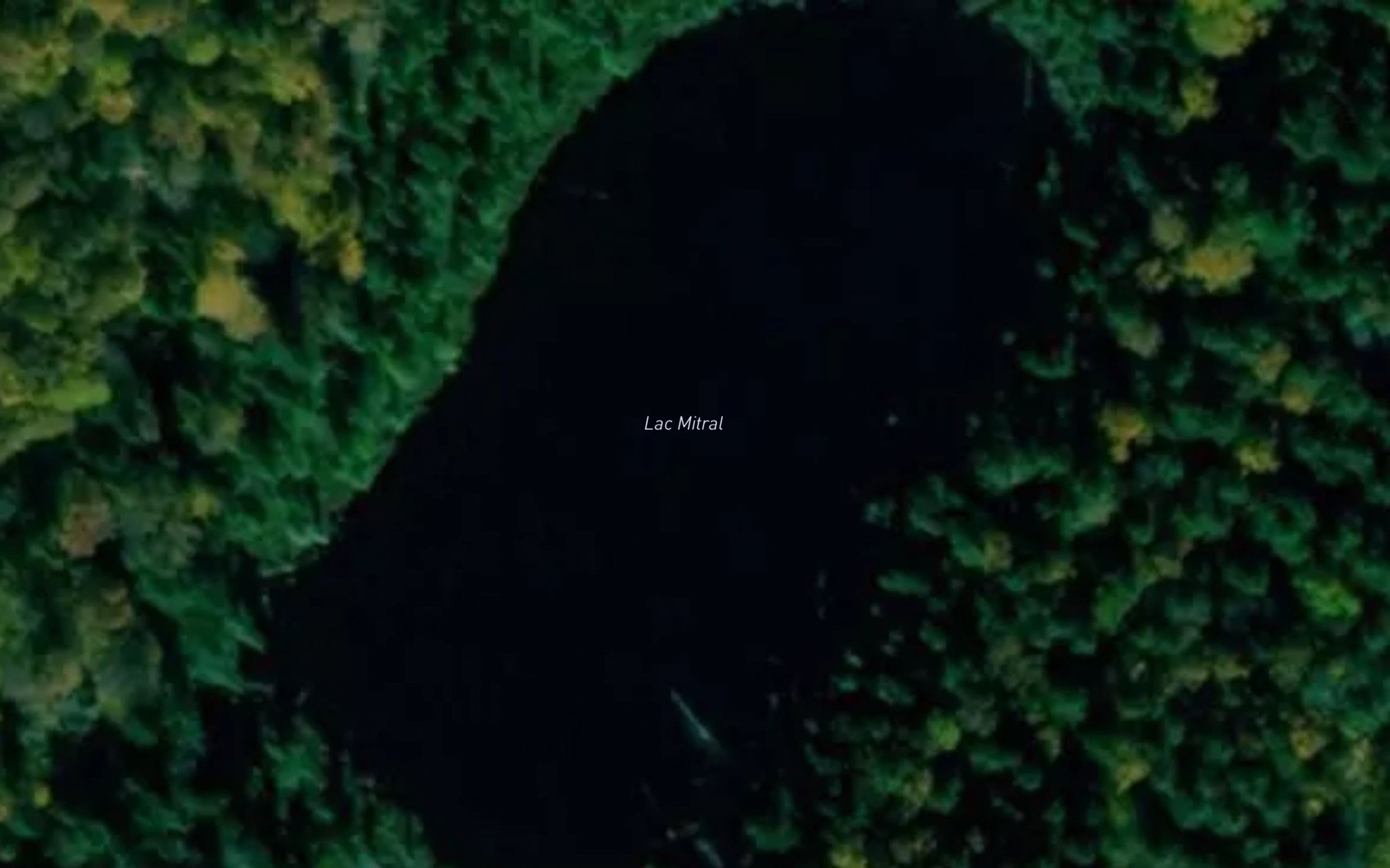 Satellite map of the Lac Mitral