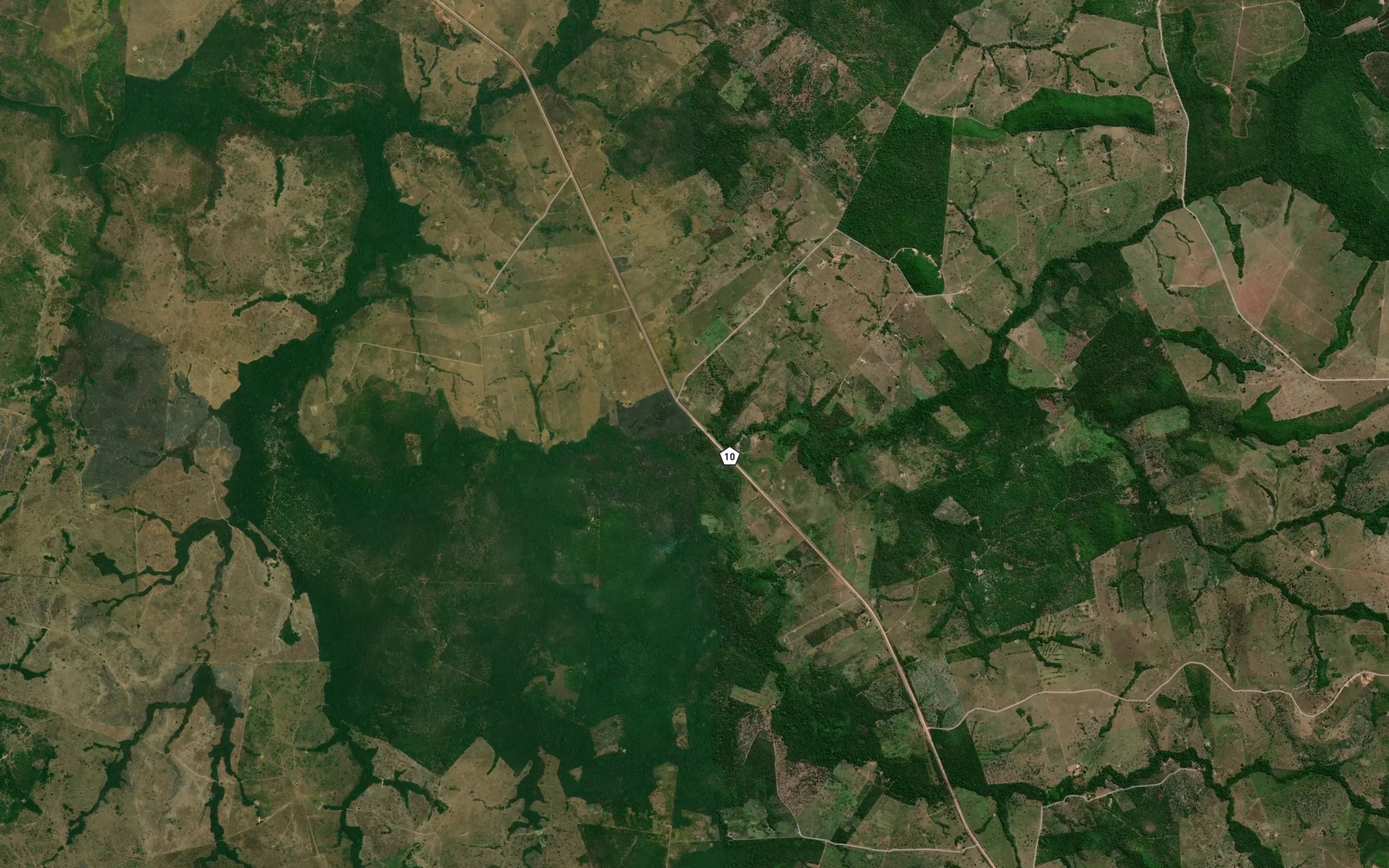 Satellite map of the Corrego Agua Gostosa