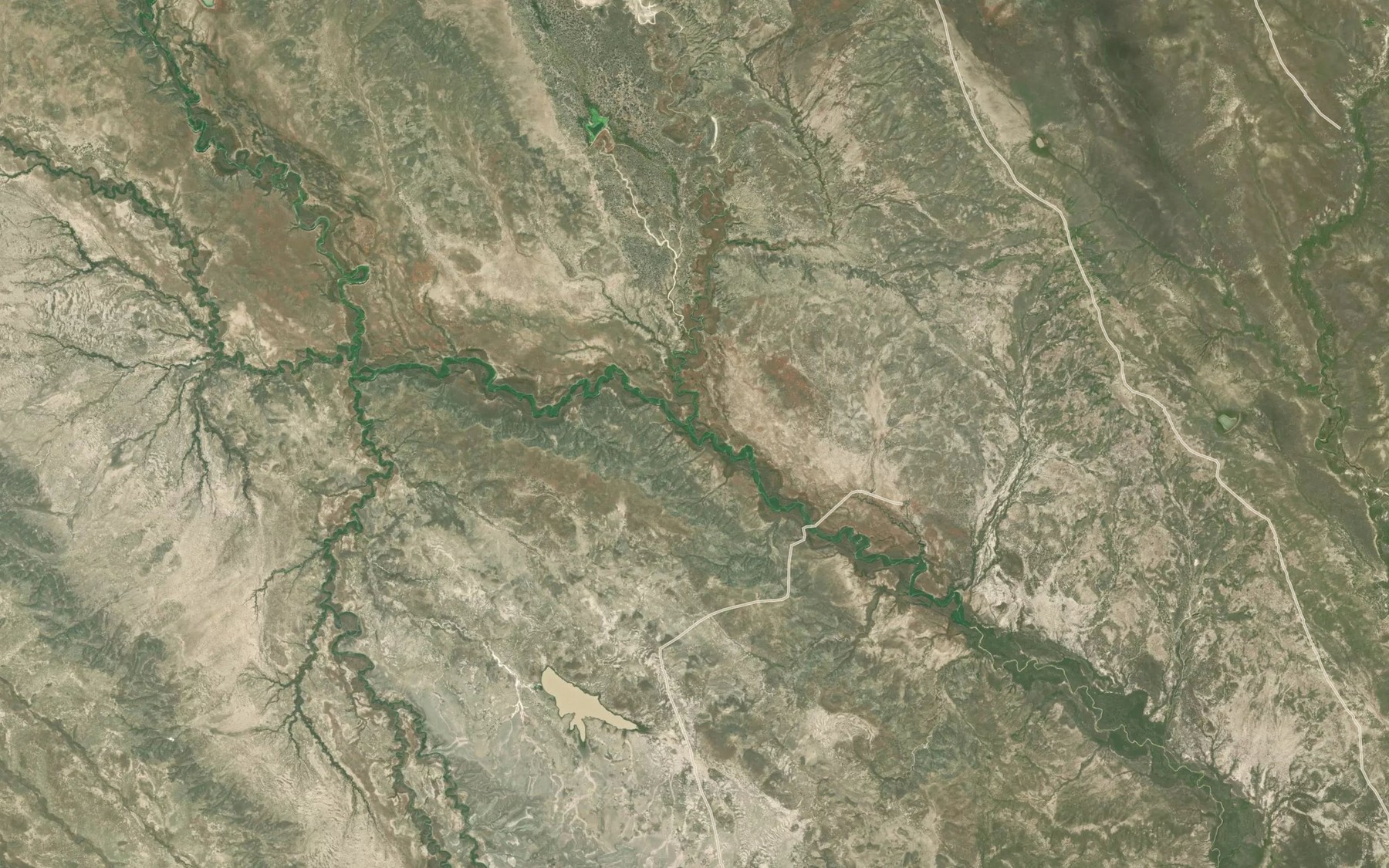 Satellite map of the West Fork Froze to Death Creek