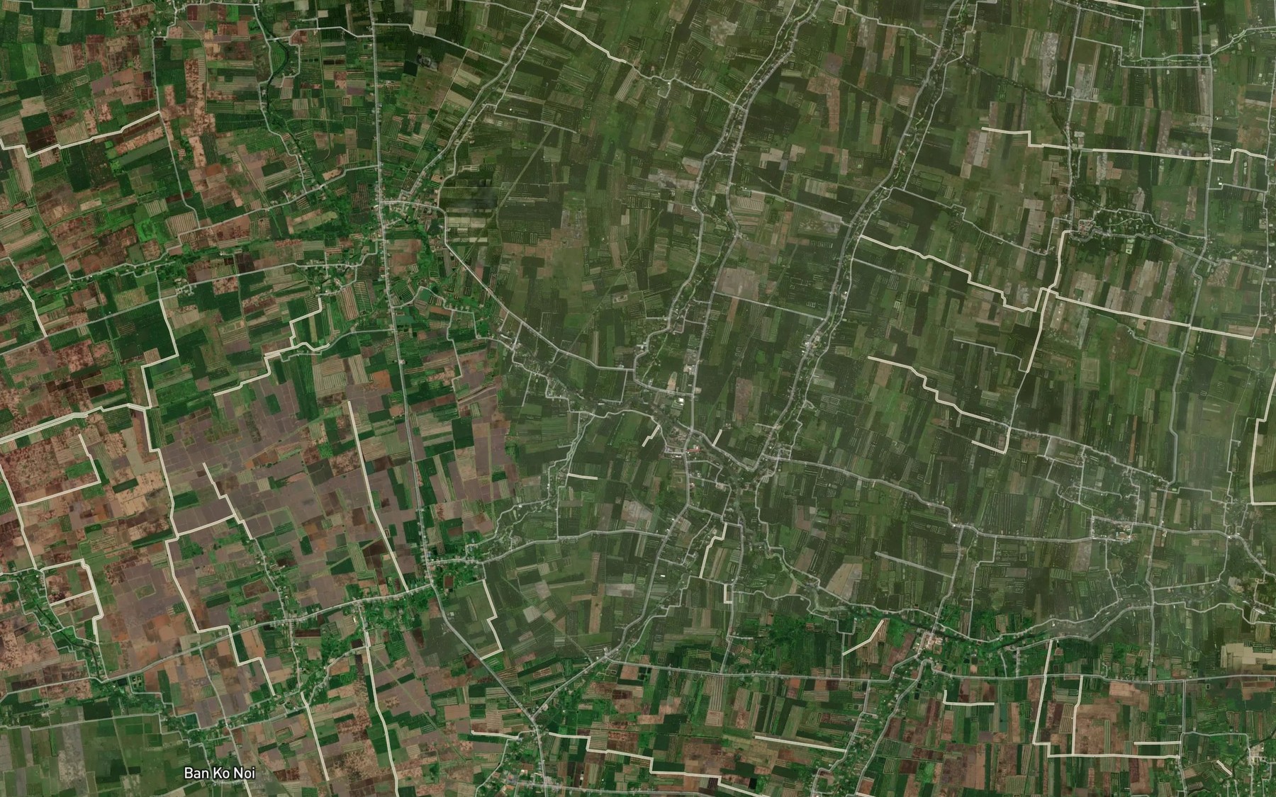 Satellite map of the Khlong Pak Khlong