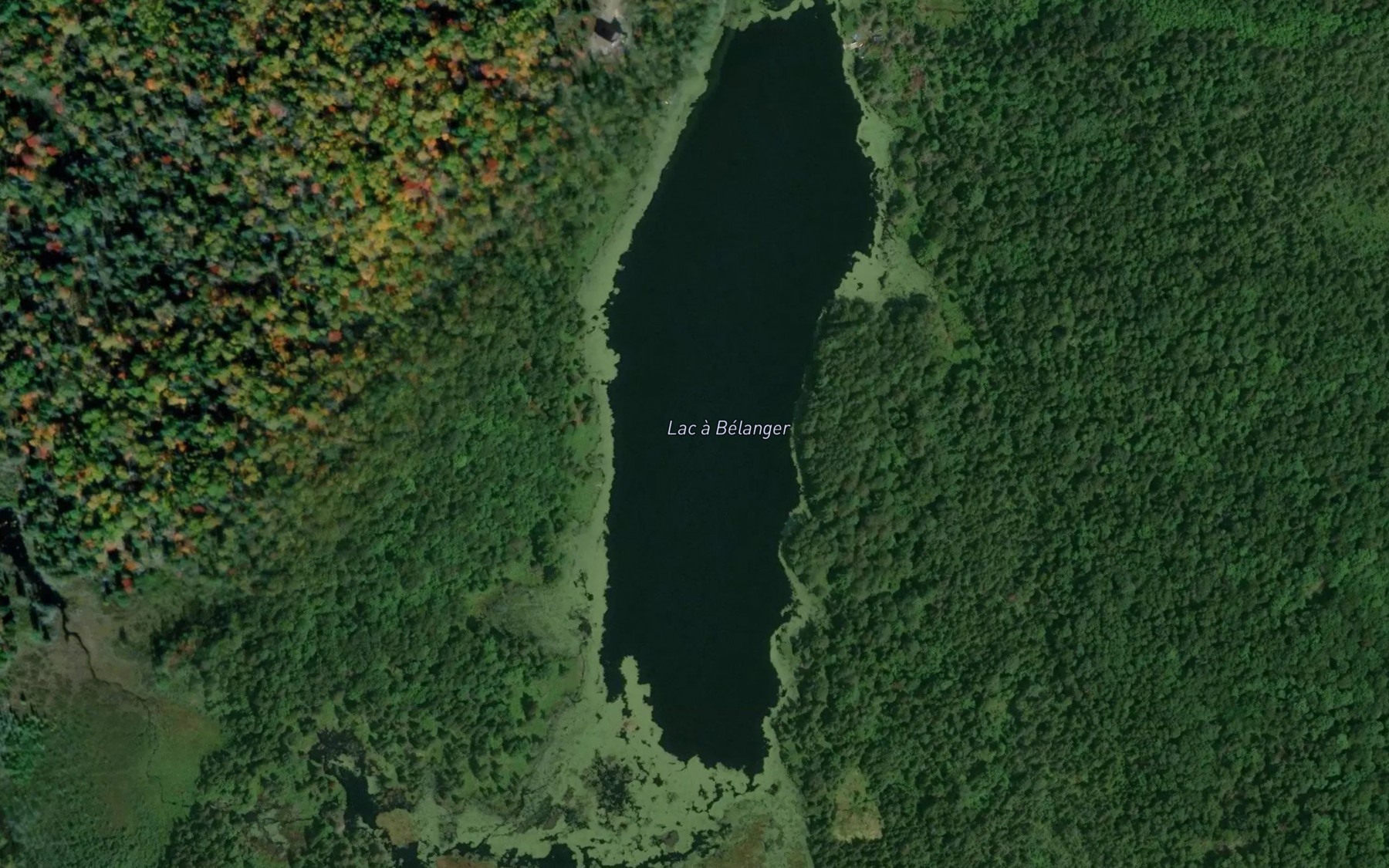 Satellite map of the Lac a Belanger