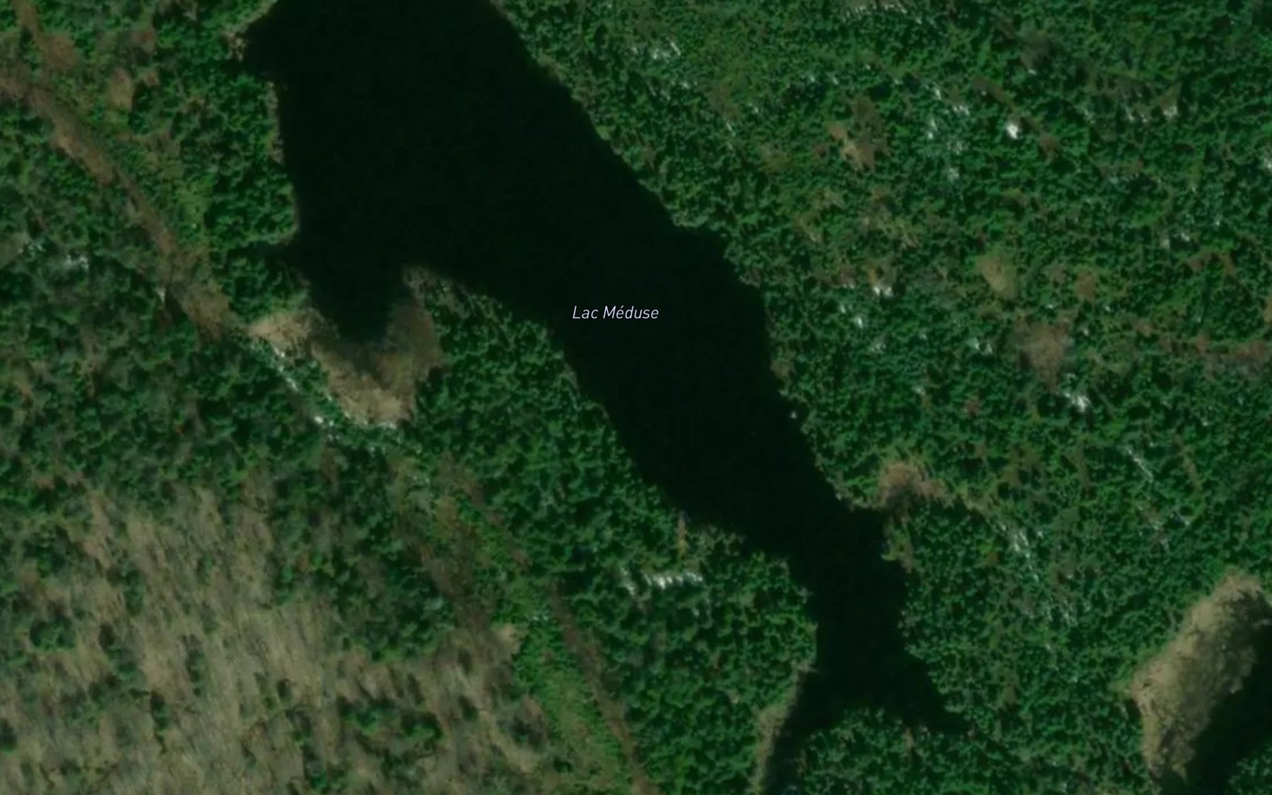 Satellite map of the Lac Meduse