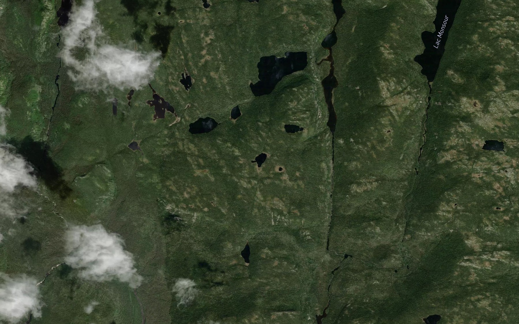 Satellite map of the Lac Tajat