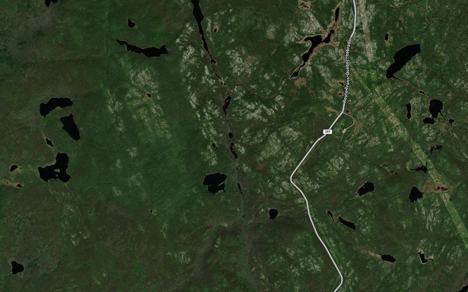 Satellite map of the Lacs Trinite