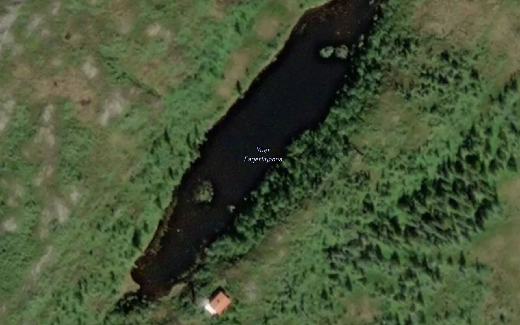 Satellite map of the Ytter Fagerlitjonna