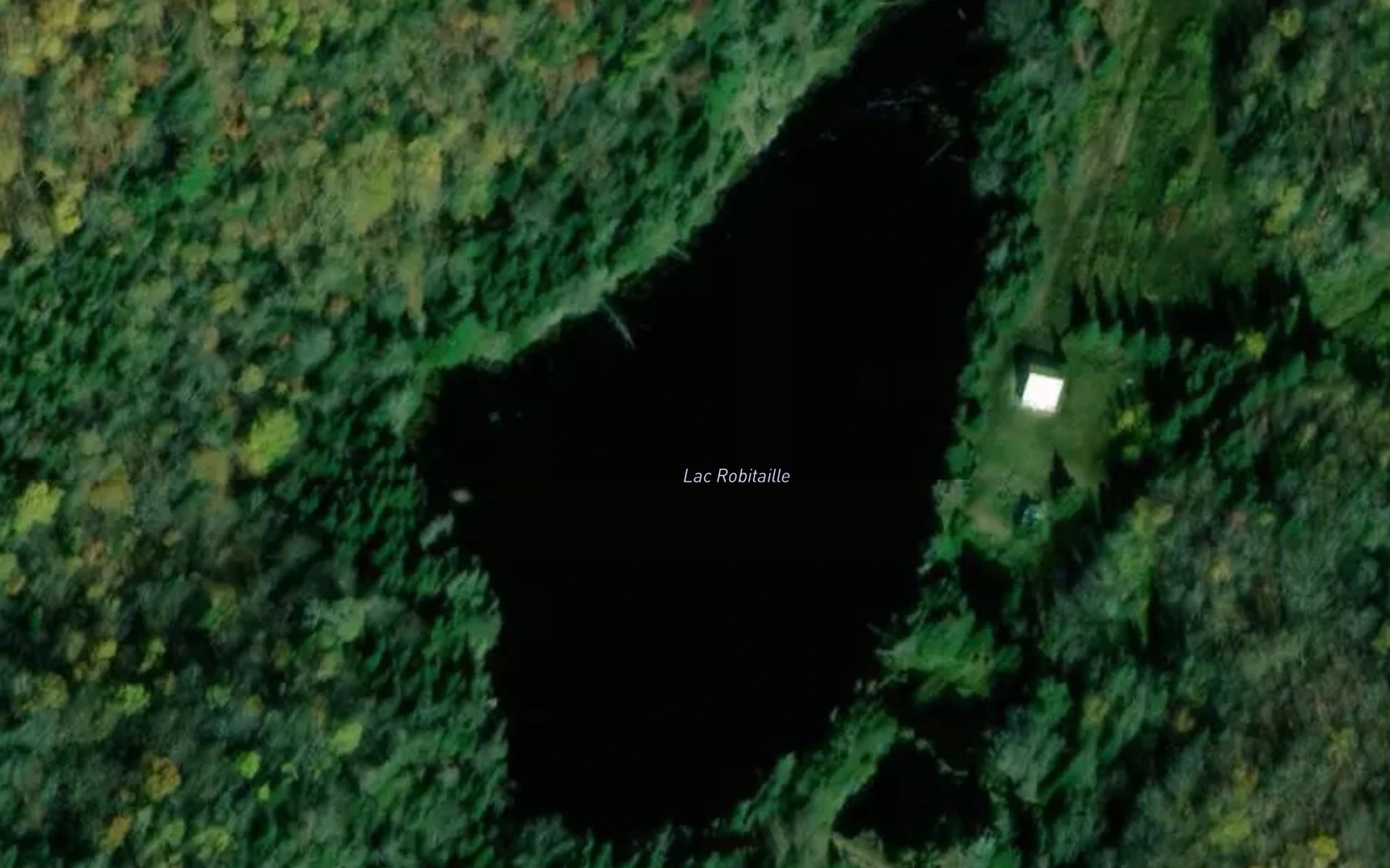 Satellite map of the Lac Robitaille
