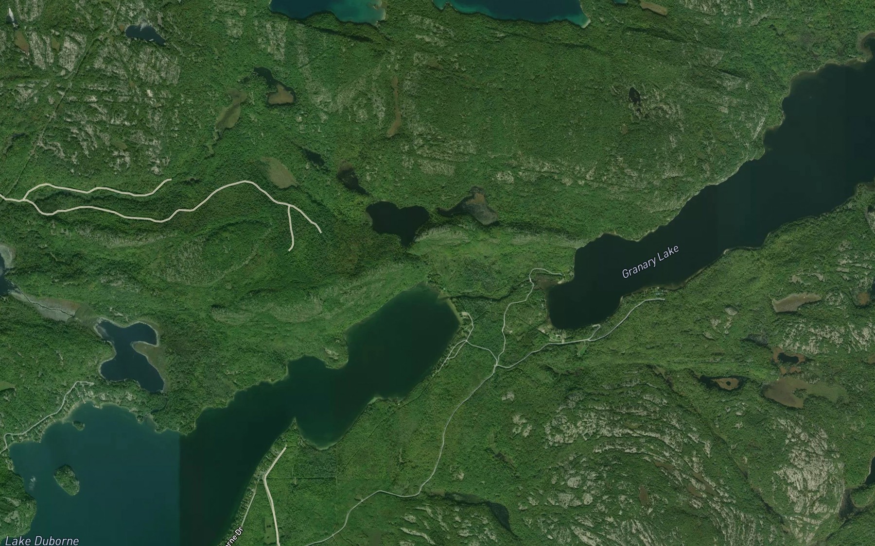 Satellite map of the Black Creek