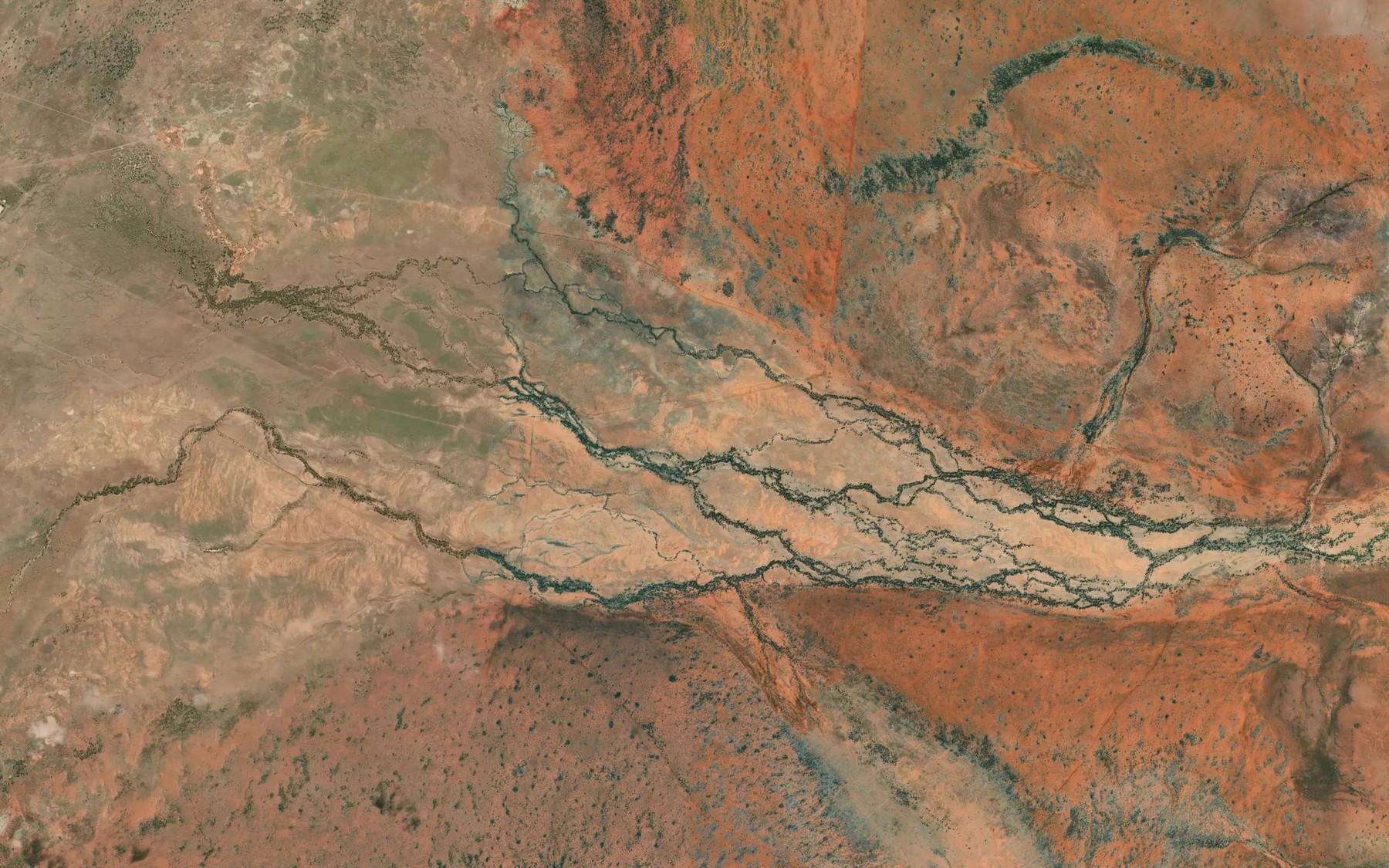Satellite map of the Warbeena Creek