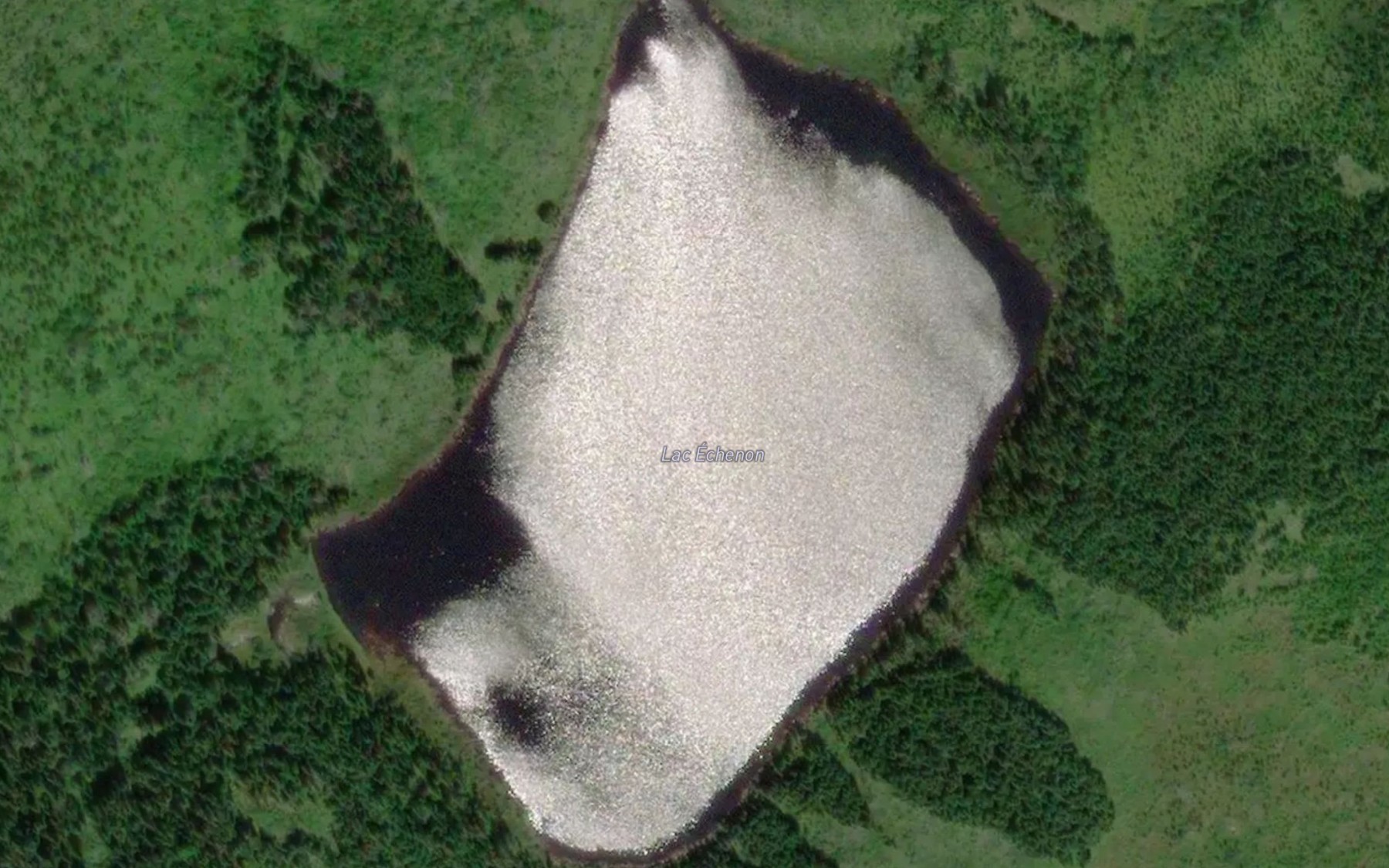 Satellite map of the Lac Echenon