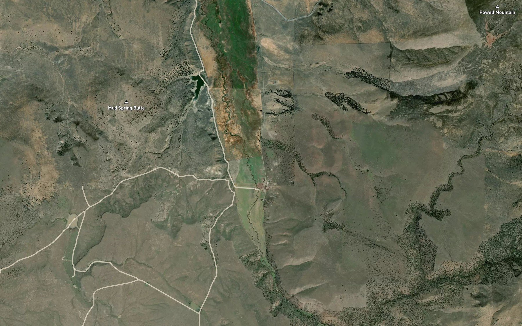 Satellite map of the Palmer Ditch