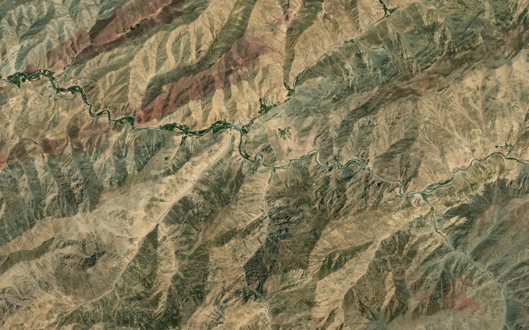 Satellite map of the Shelah-ye Ghobar