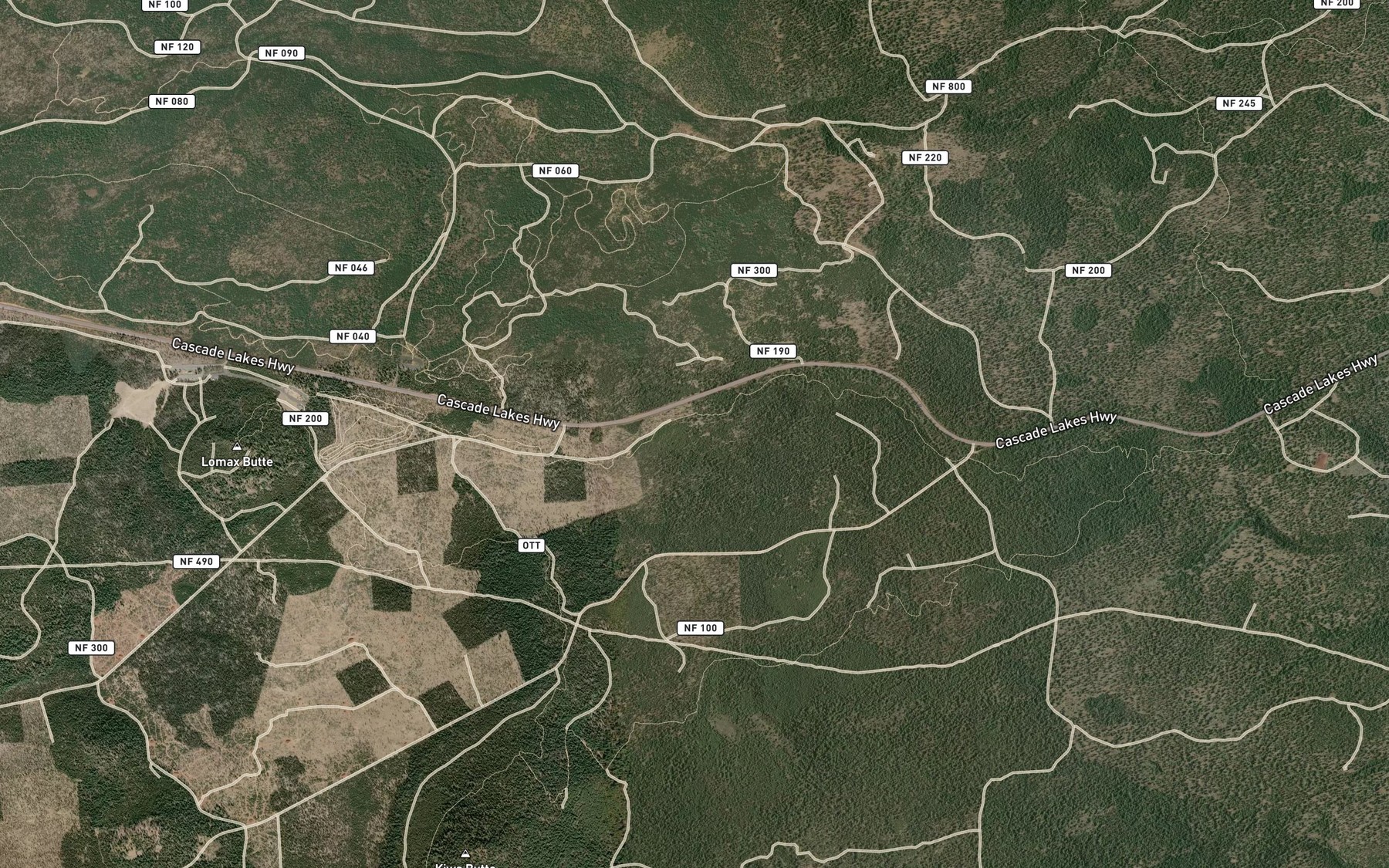 Satellite map of the Big Spring