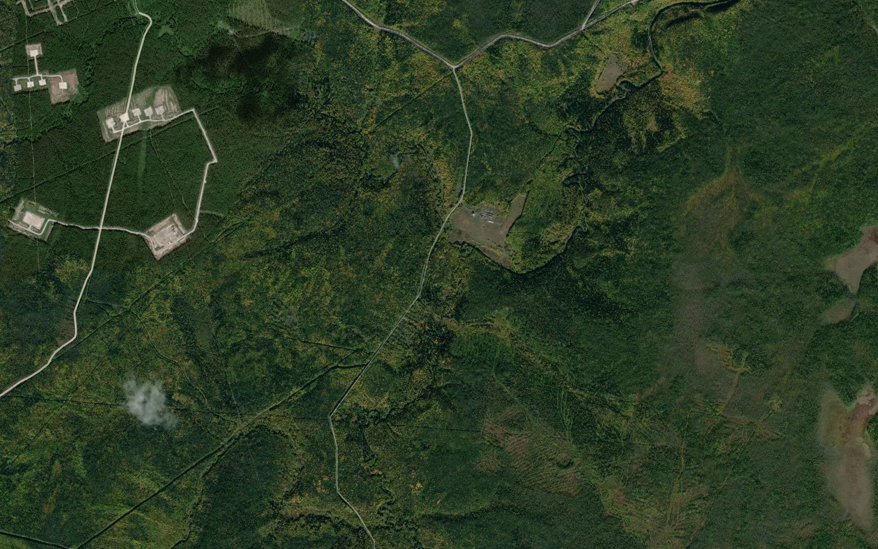 Satellite map of the Malyy Lunvozh