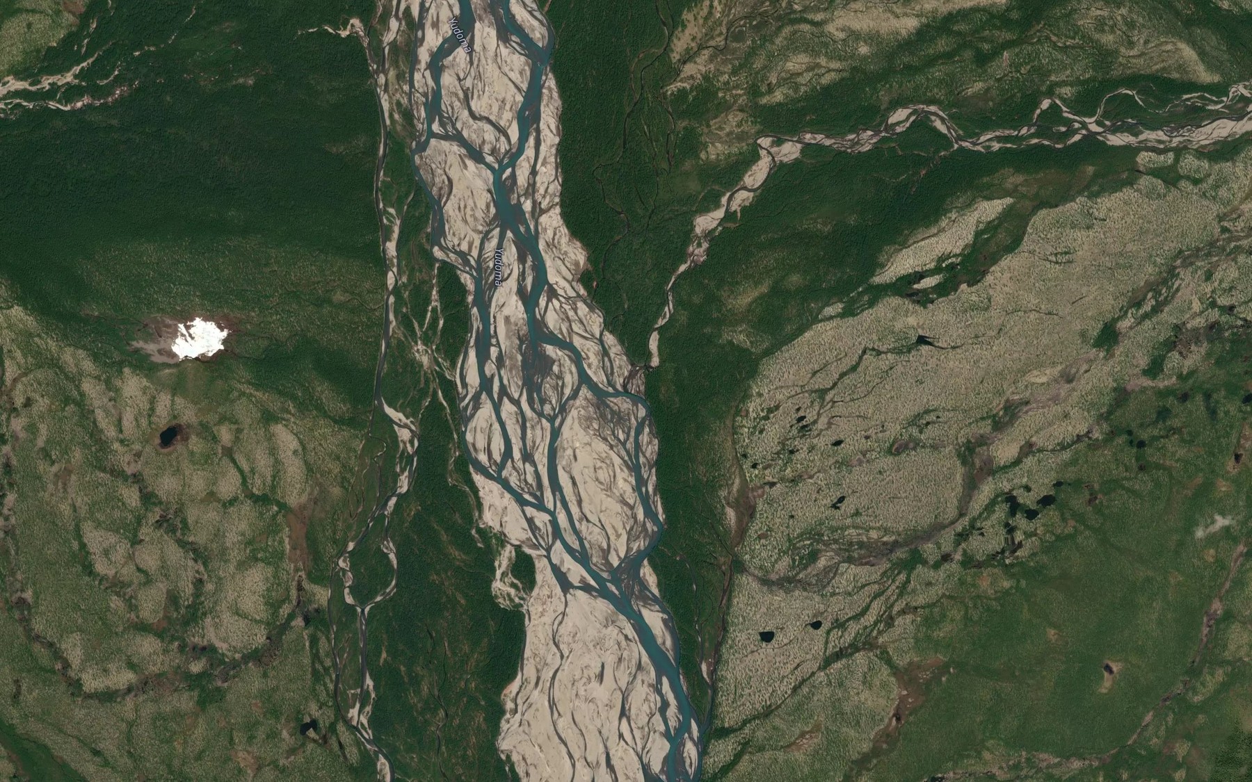 Satellite map of the Dzhul'das