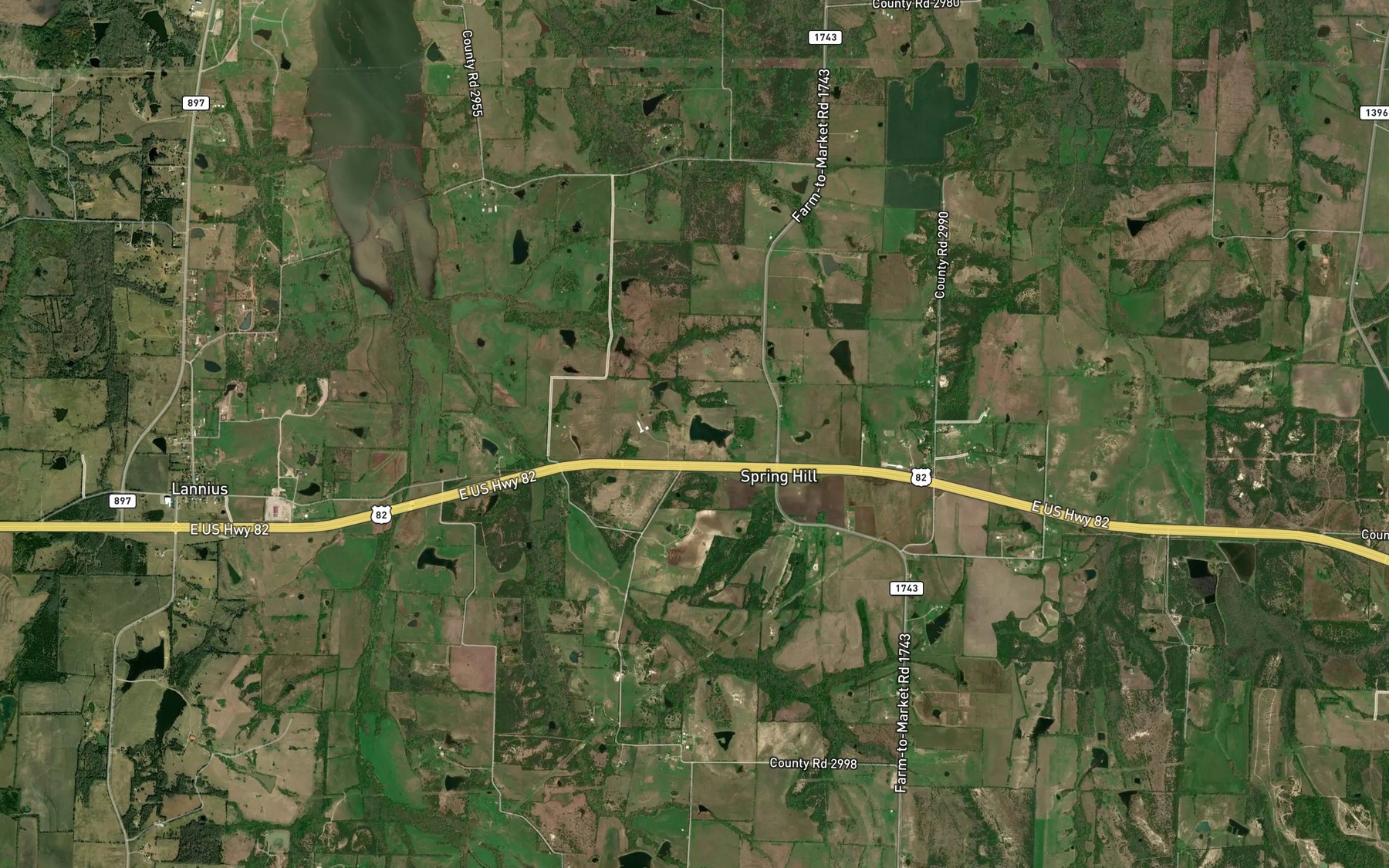Satellite map of the Altick Lake