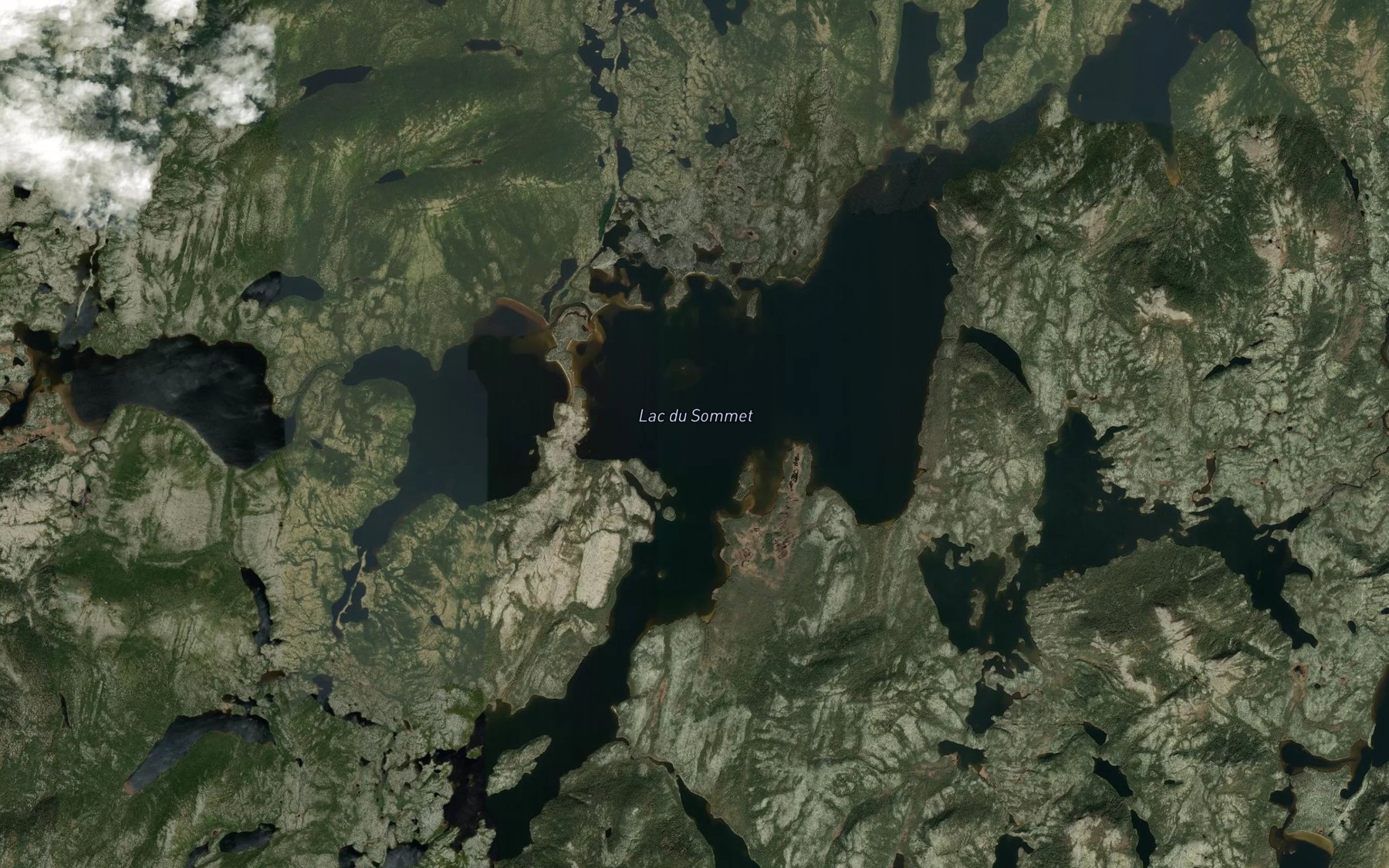 Satellite map of the Lac du Sommet