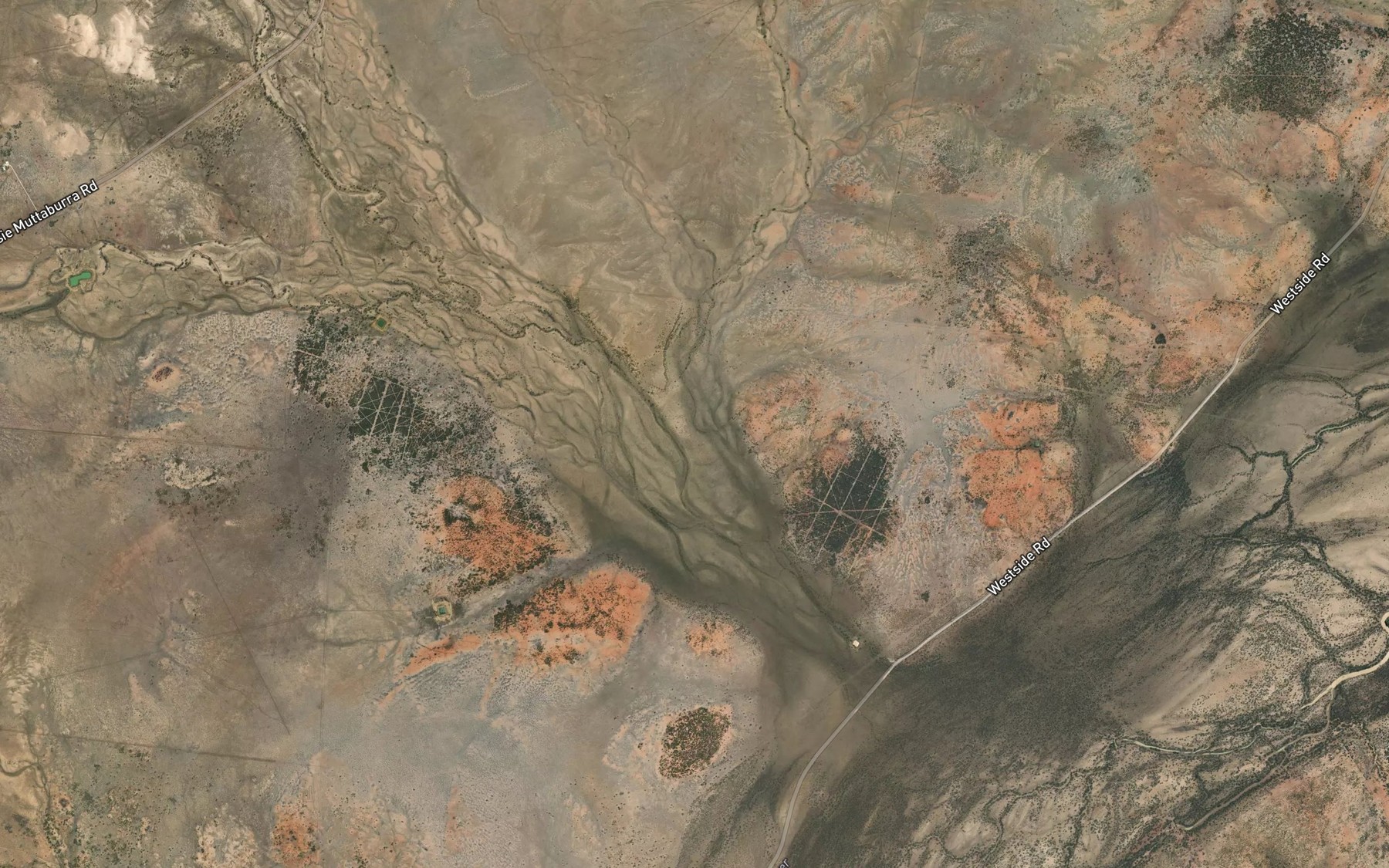 Satellite map of the Lloyds Creek
