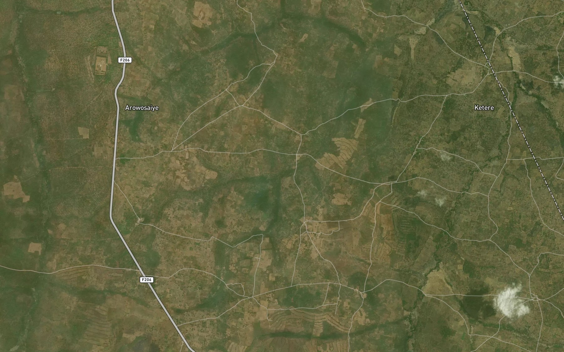 Satellite map of the River Pako