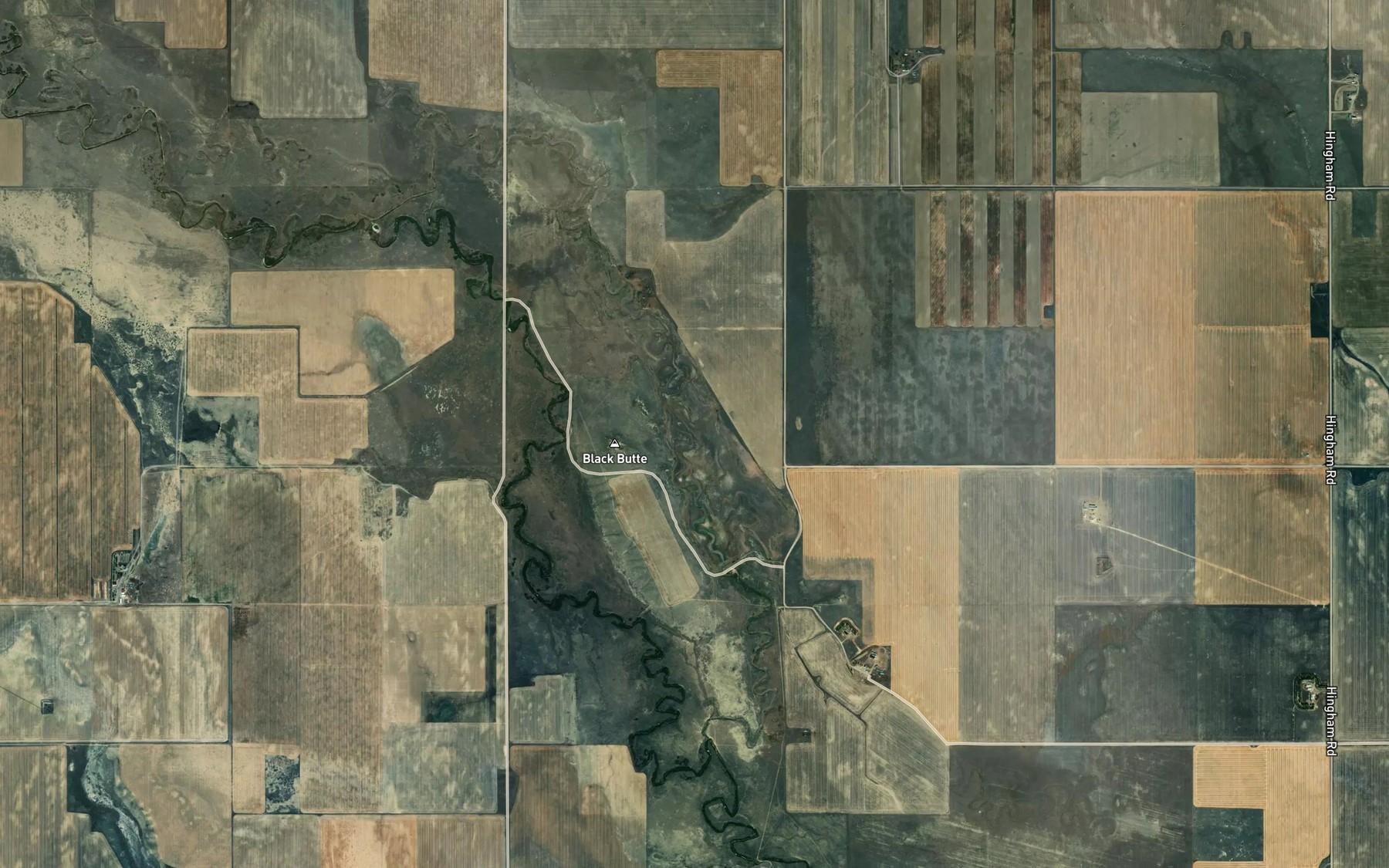 Satellite map of the McKinnsey Reservoir