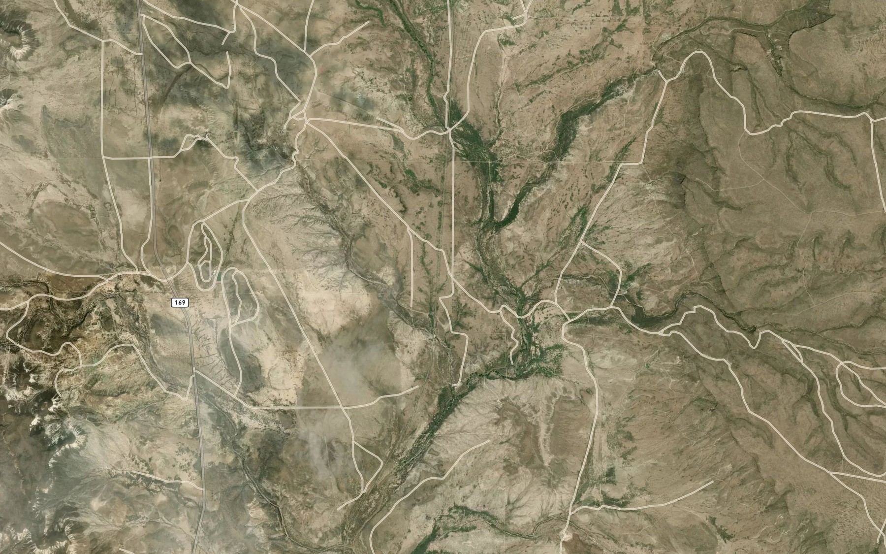 Satellite map of the Perdiz Creek