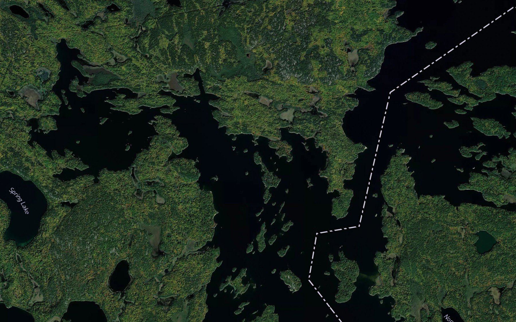 Satellite map of the Wilkins Bay