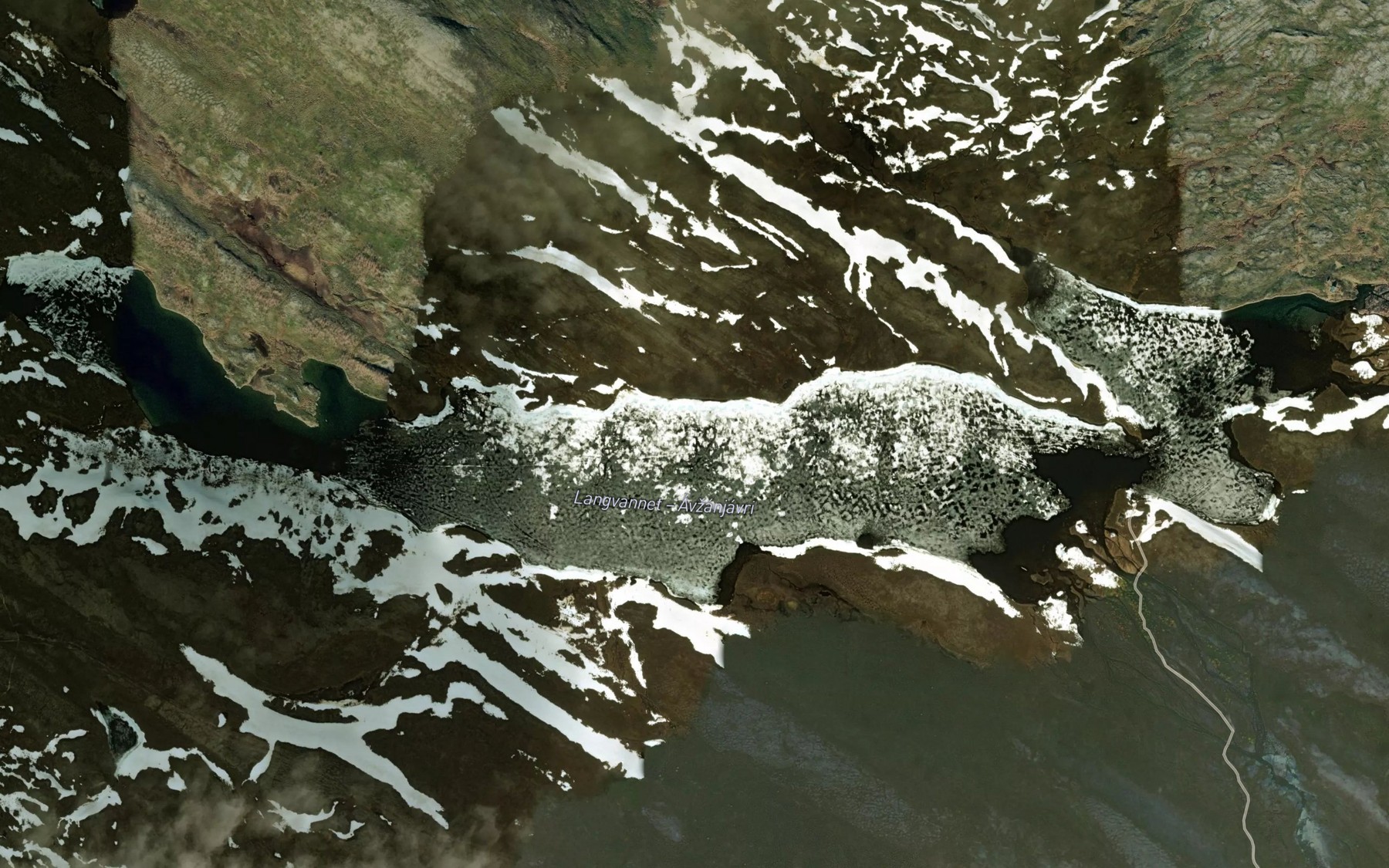 Satellite map of the Avnanjavri