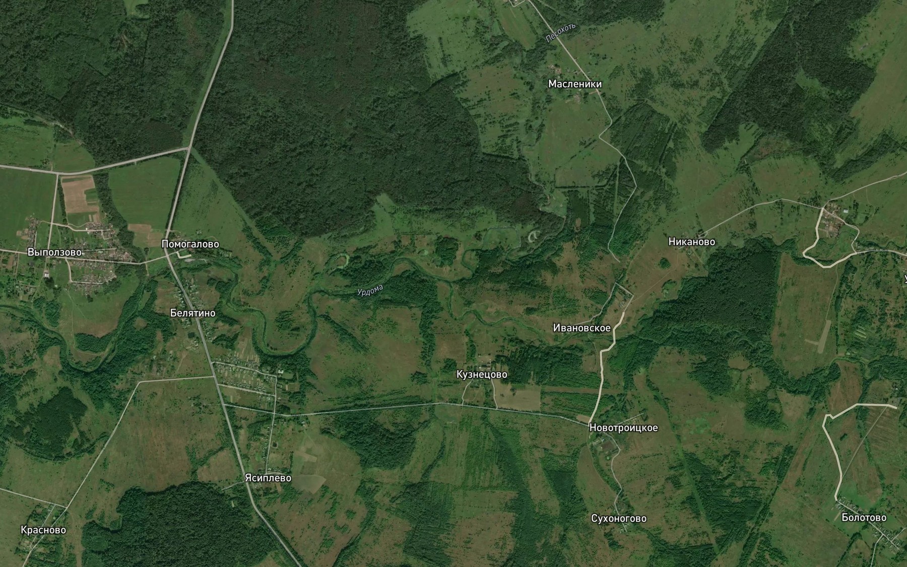 Satellite map of the Chernukha