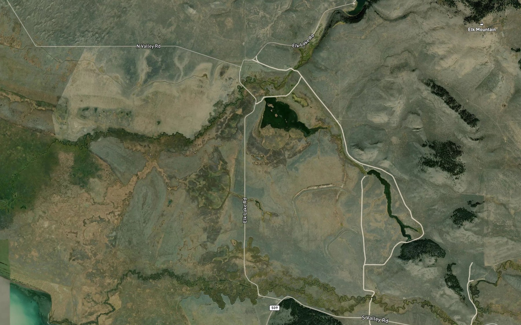 Satellite map of the Widgeon Pond