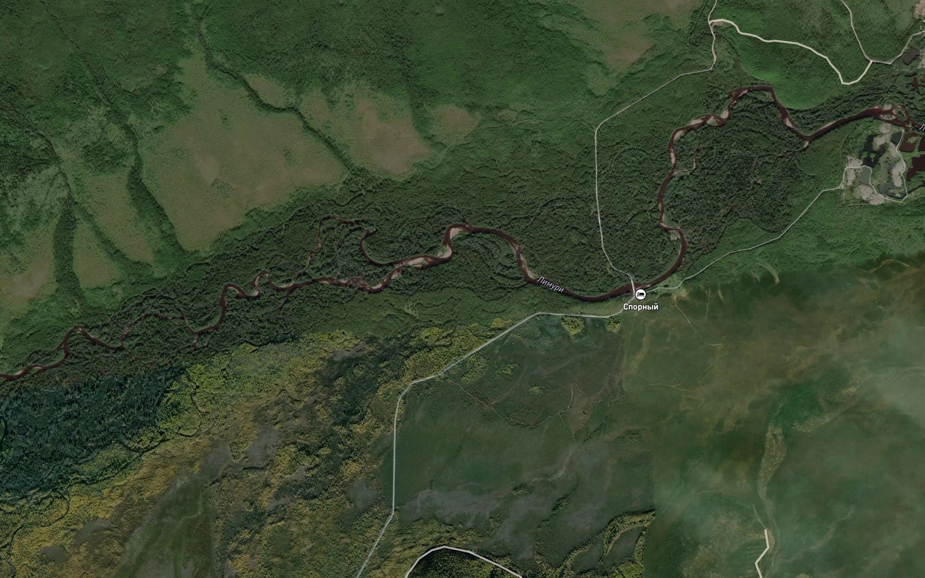 Satellite map of the Zolotoy Klyuch