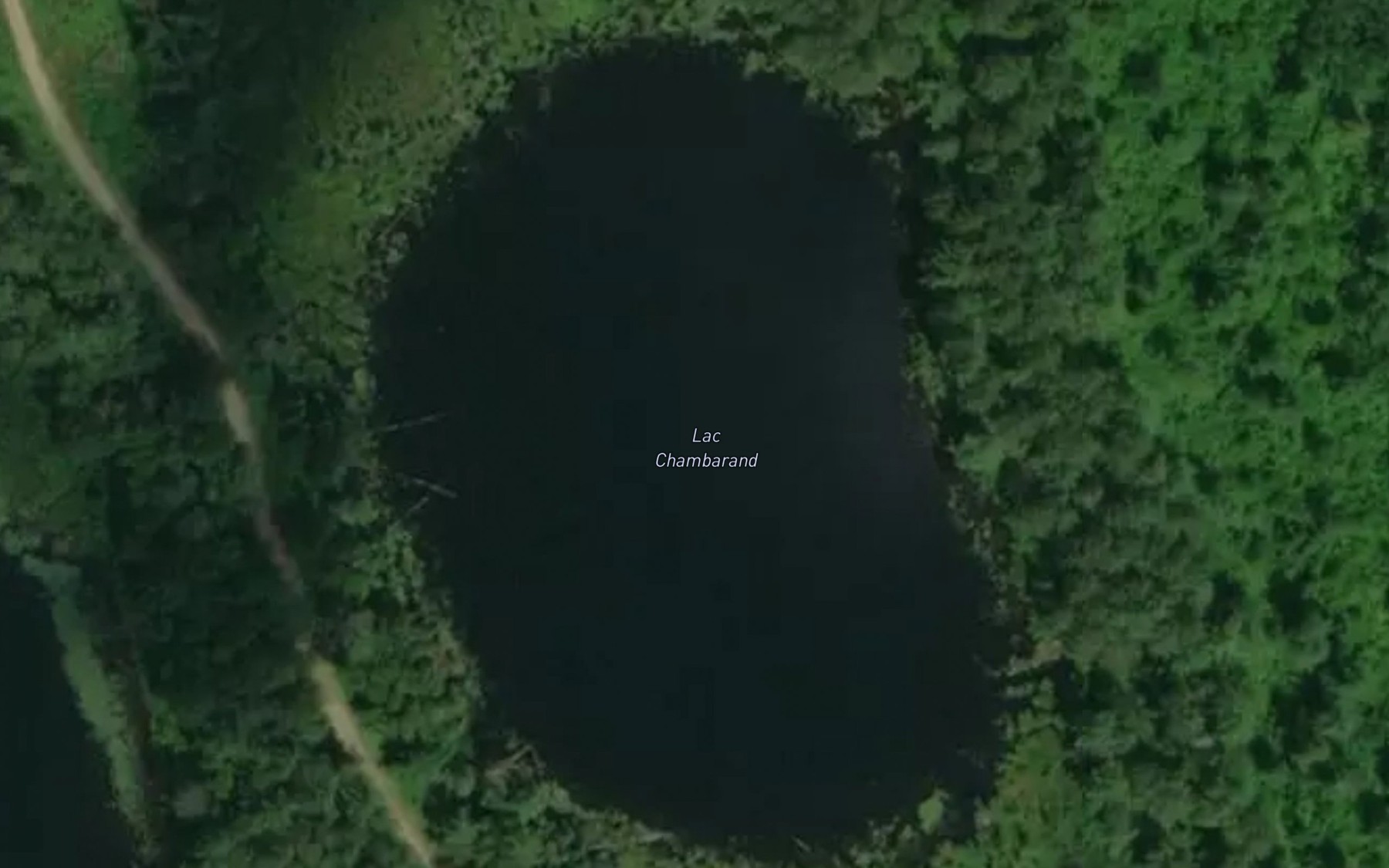 Satellite map of the Lac Chambarand