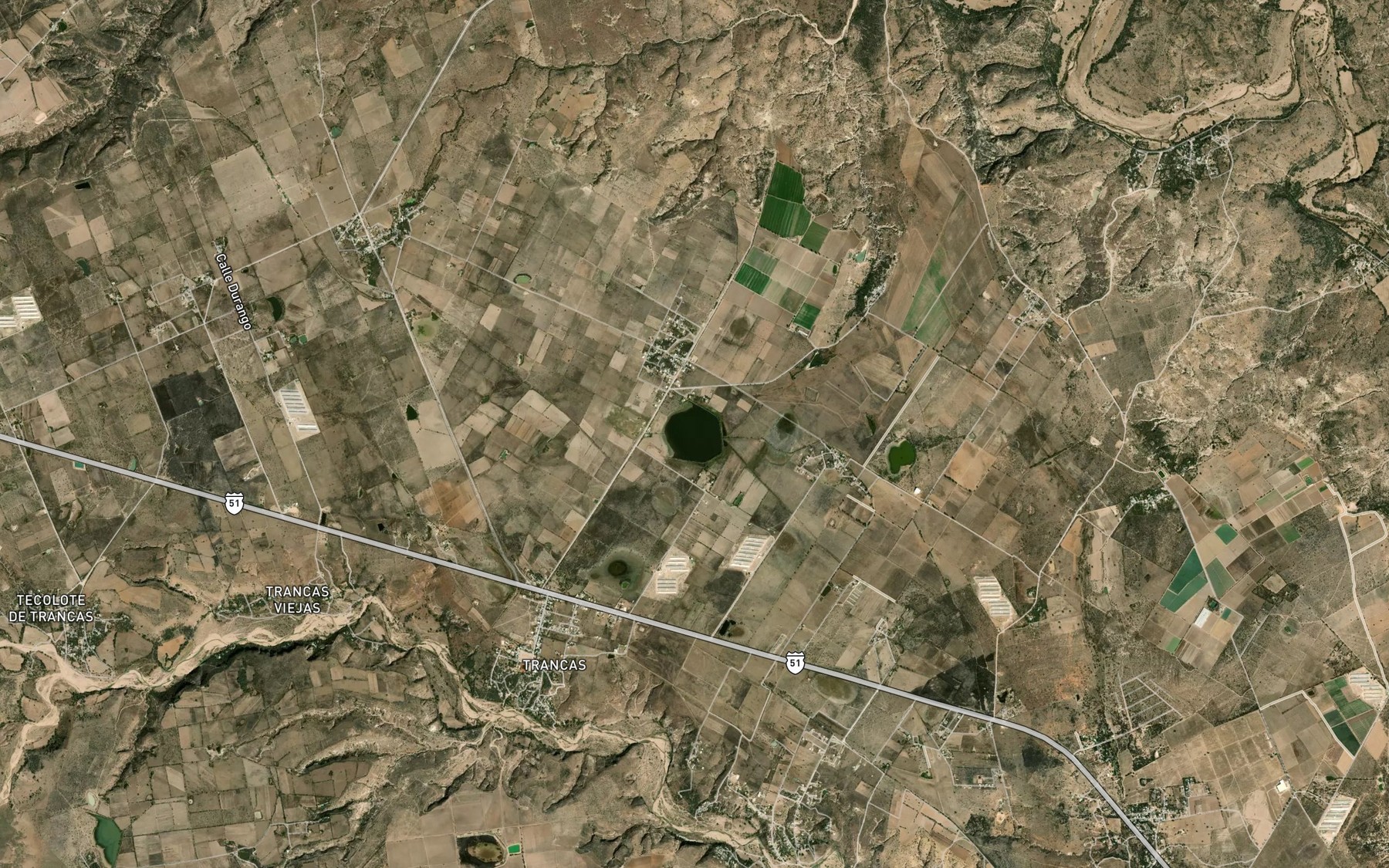 Satellite map of the Tanque los Patos